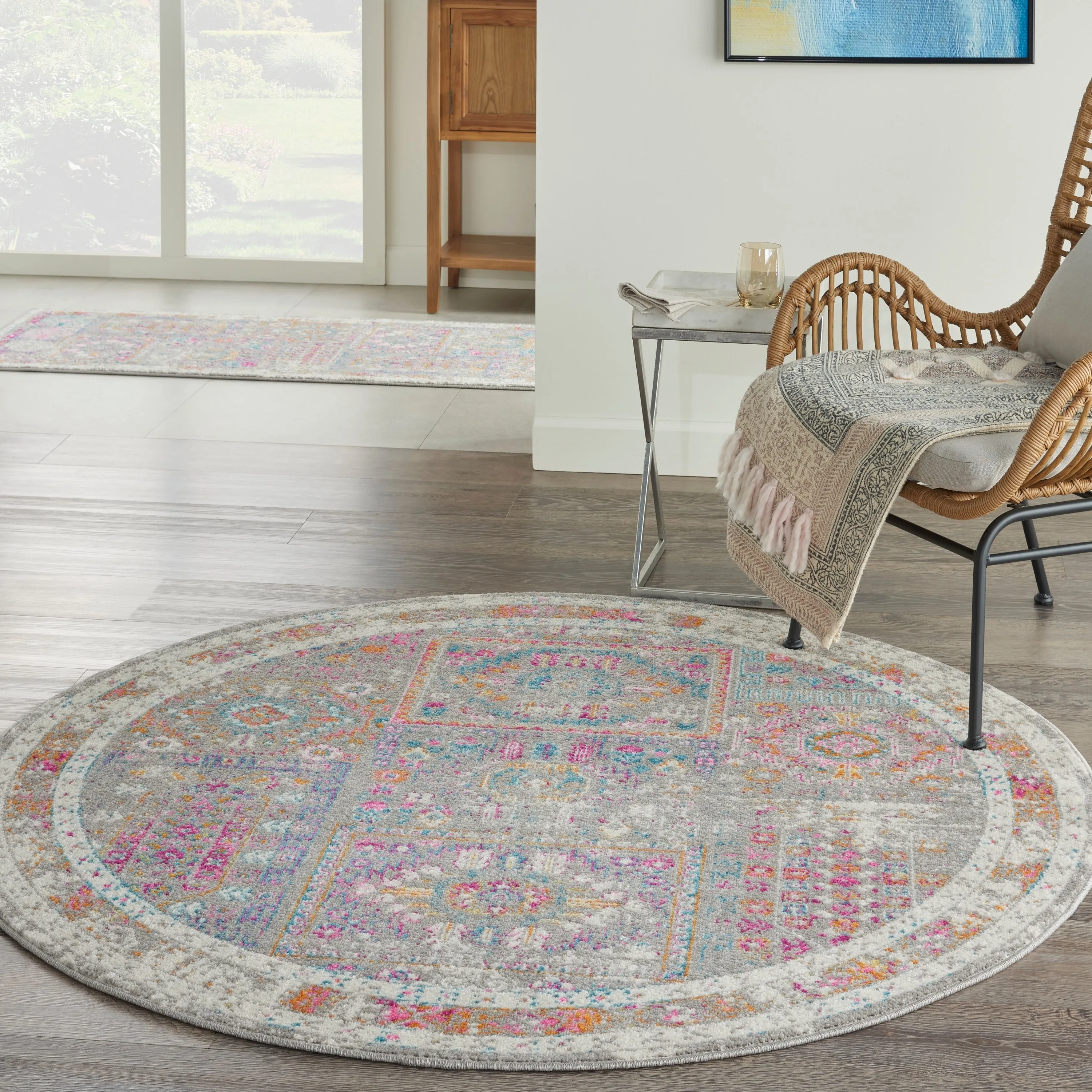Nourison Passion Vintage Moroccan Medallion Area Rug