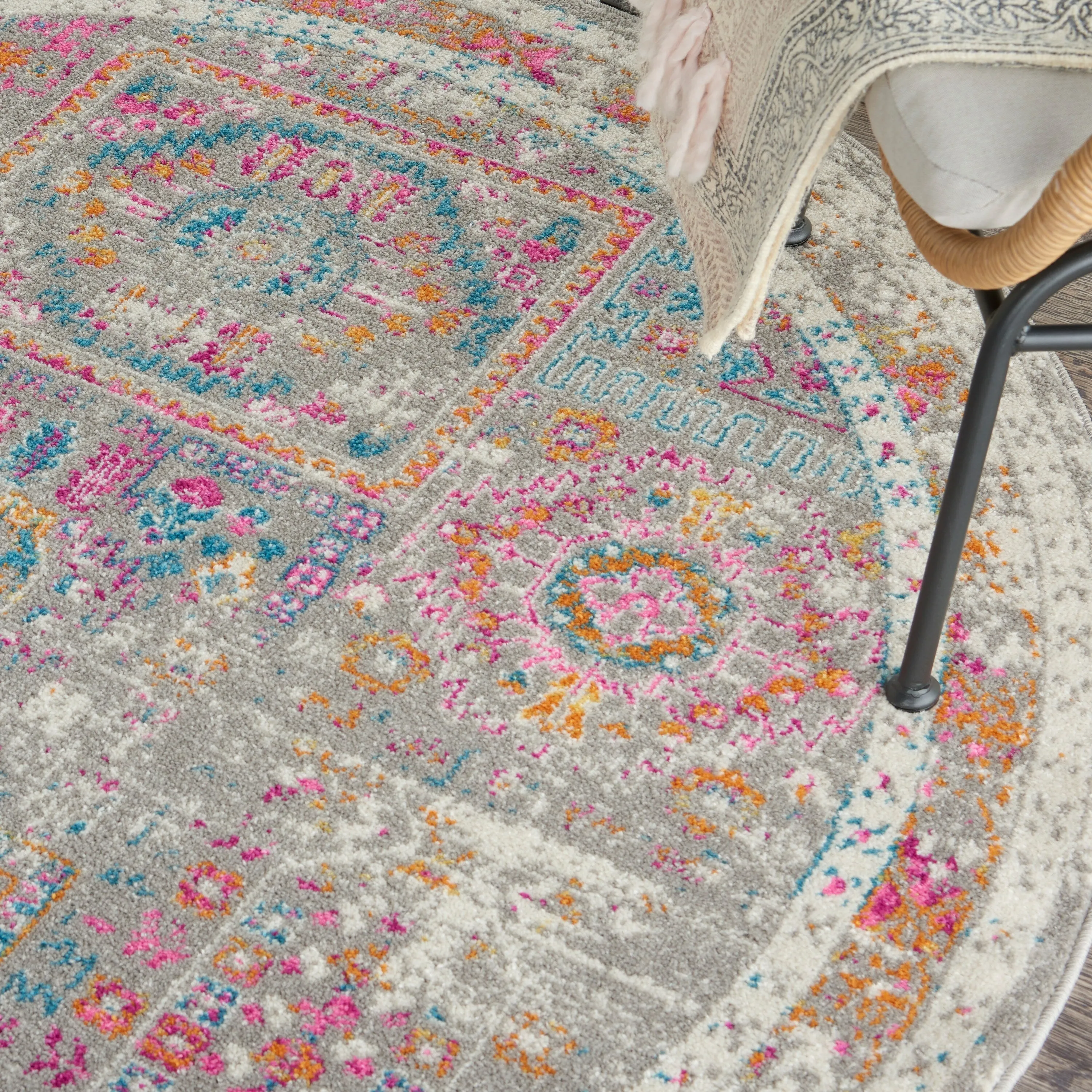 Nourison Passion Vintage Moroccan Medallion Area Rug