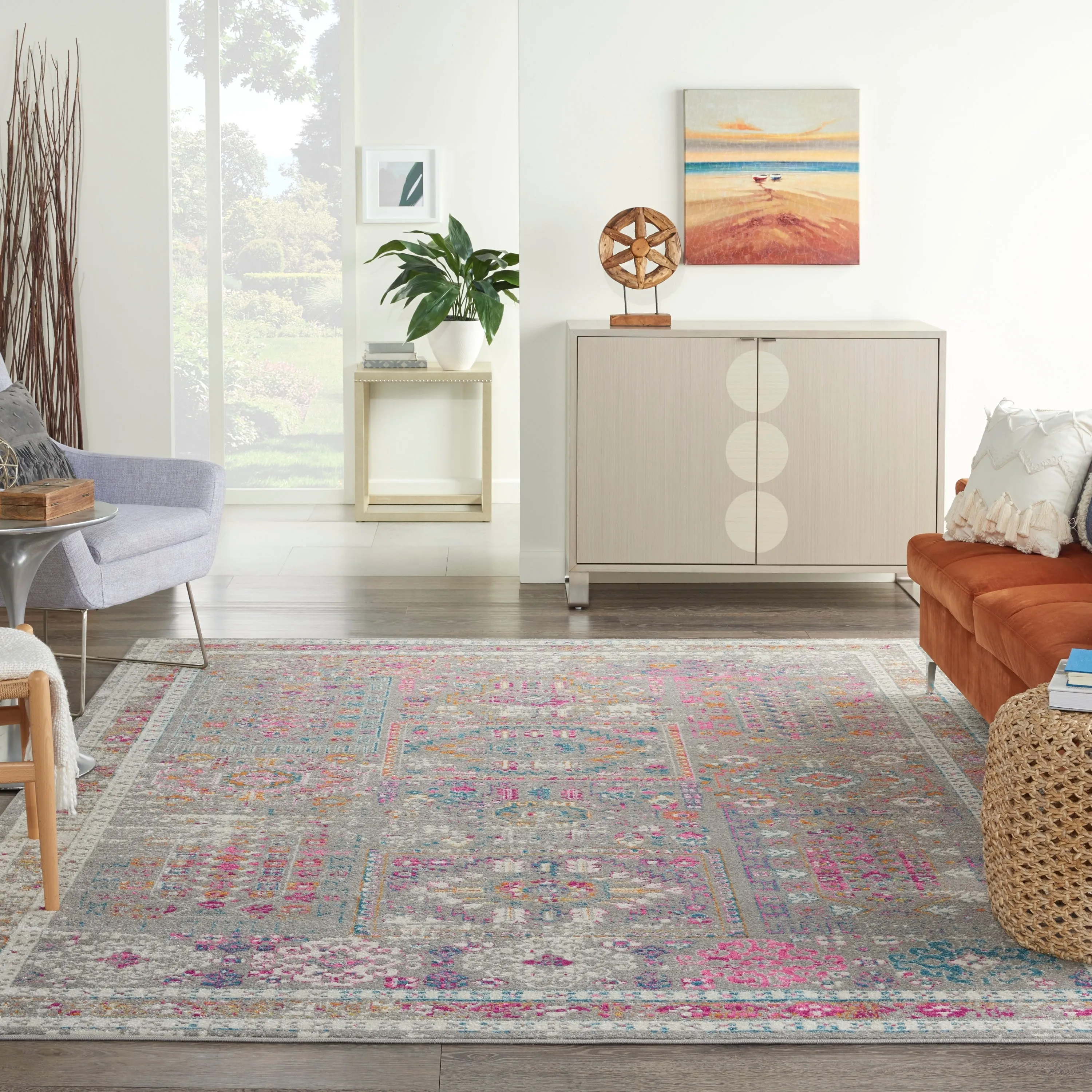 Nourison Passion Vintage Moroccan Medallion Area Rug
