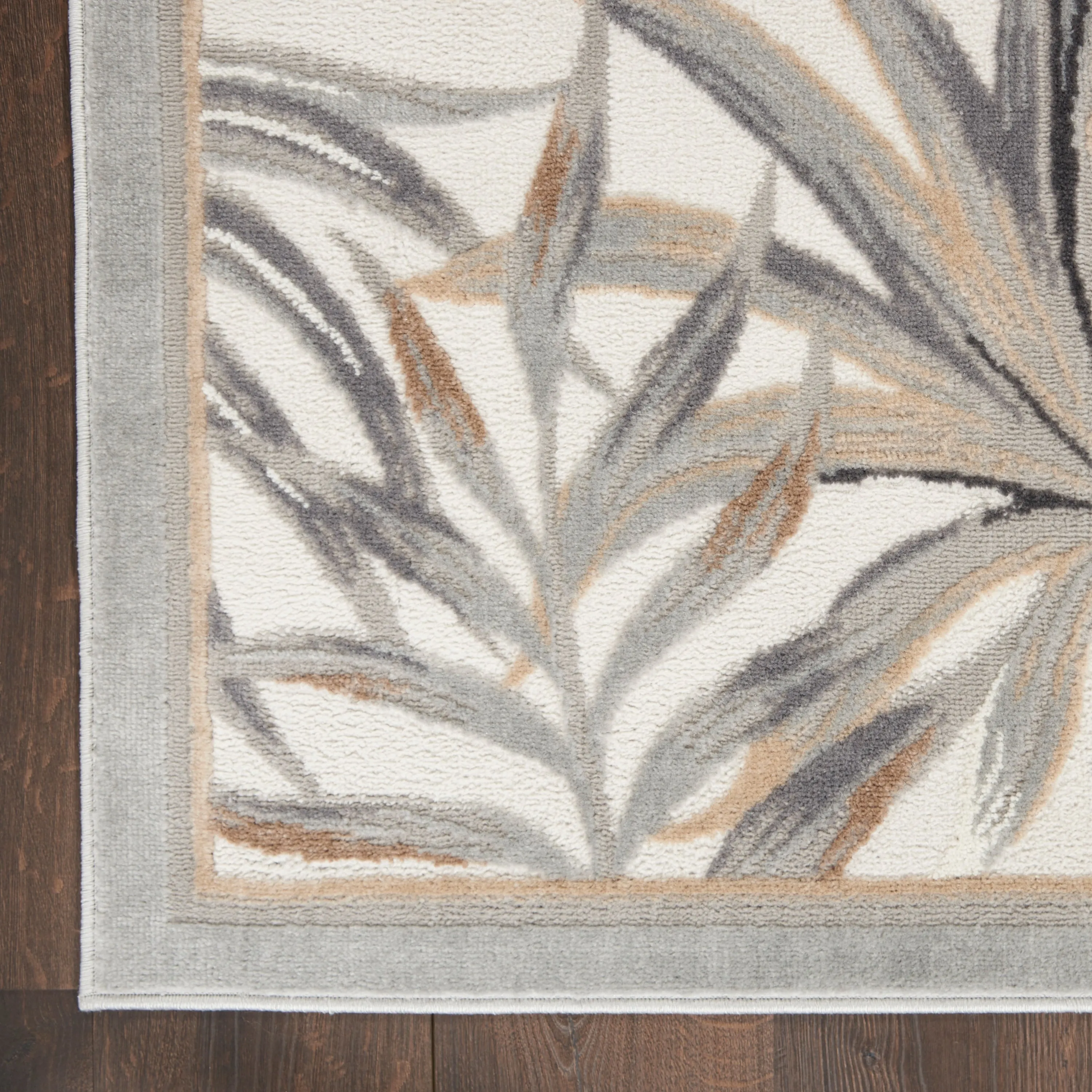 Nourison Pompeii Tropical Contemporary Bordered Area Rug