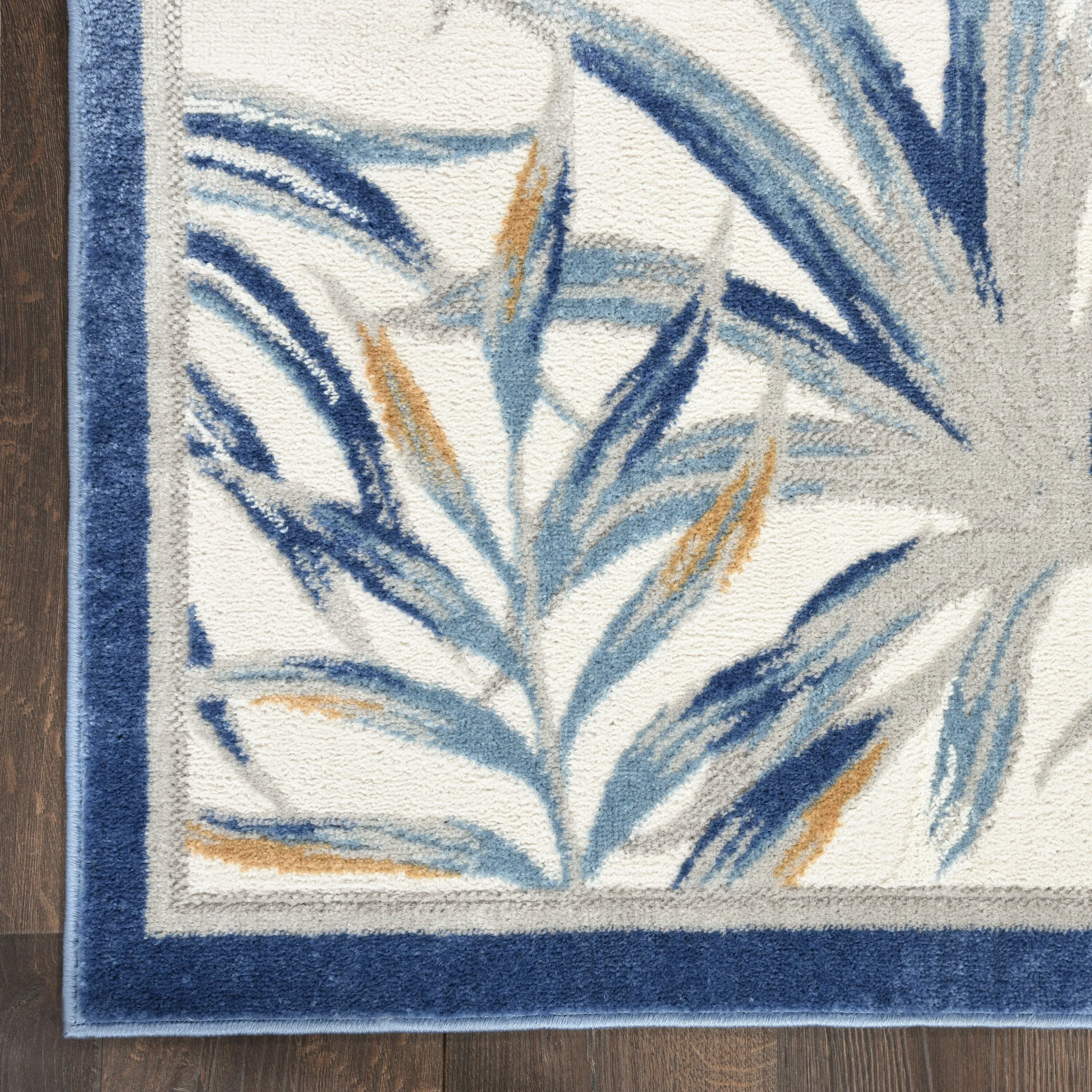 Nourison Pompeii Tropical Contemporary Bordered Area Rug