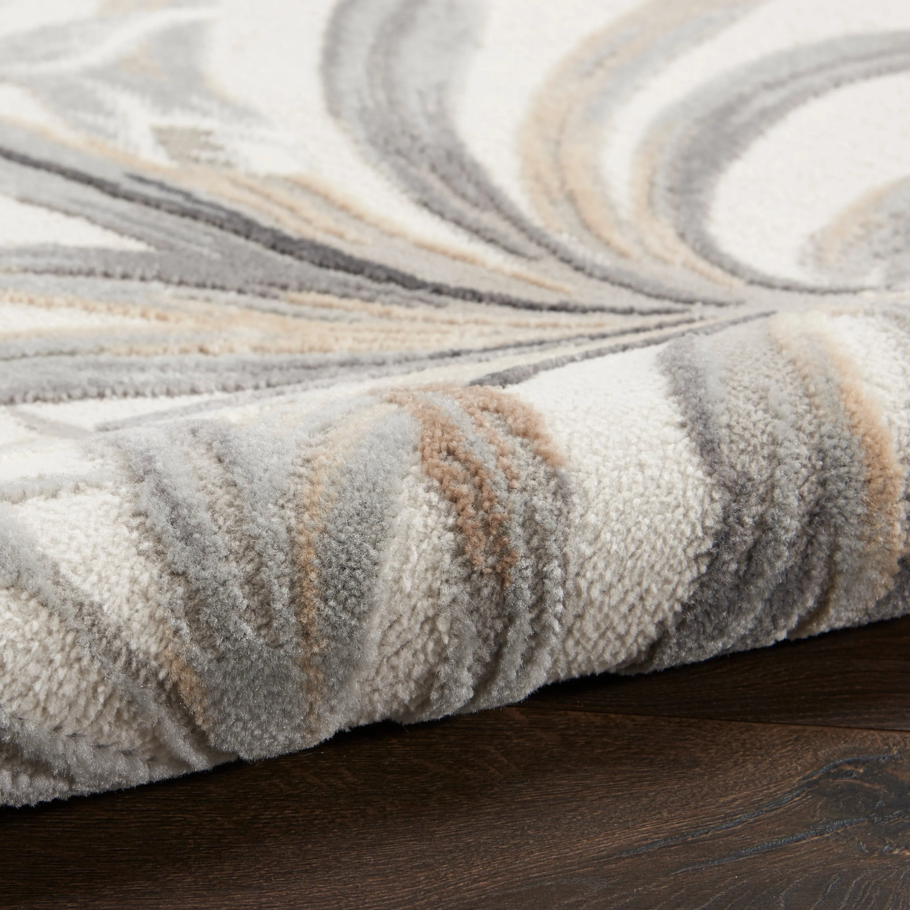 Nourison Pompeii Tropical Contemporary Bordered Area Rug