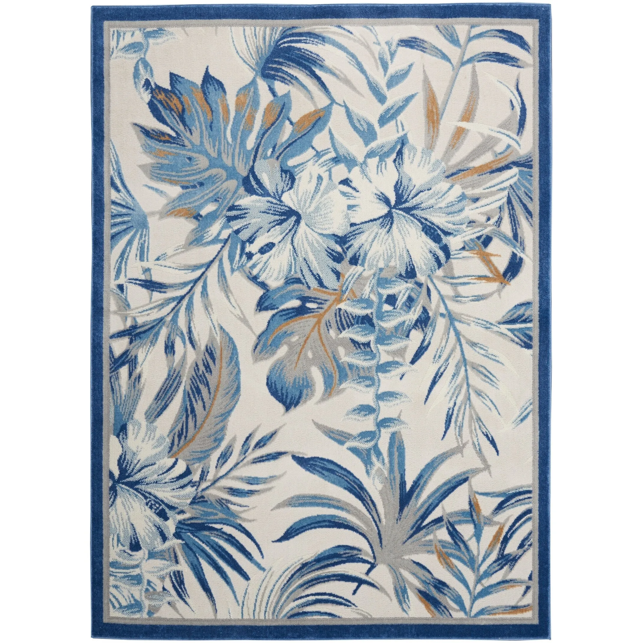 Nourison Pompeii Tropical Contemporary Bordered Area Rug