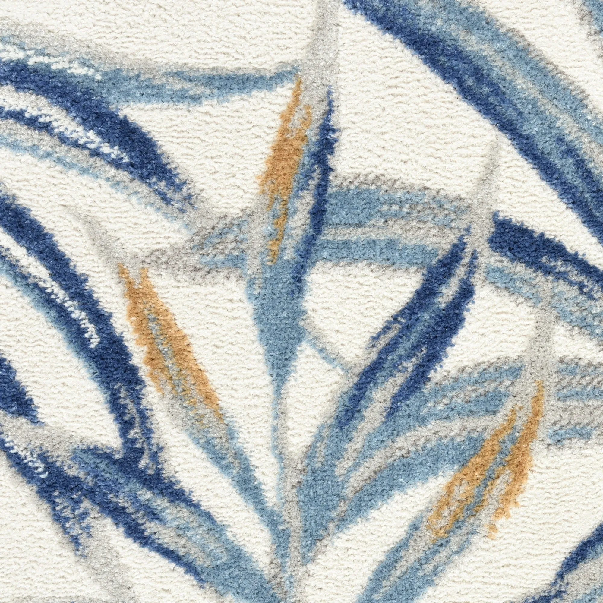 Nourison Pompeii Tropical Contemporary Bordered Area Rug
