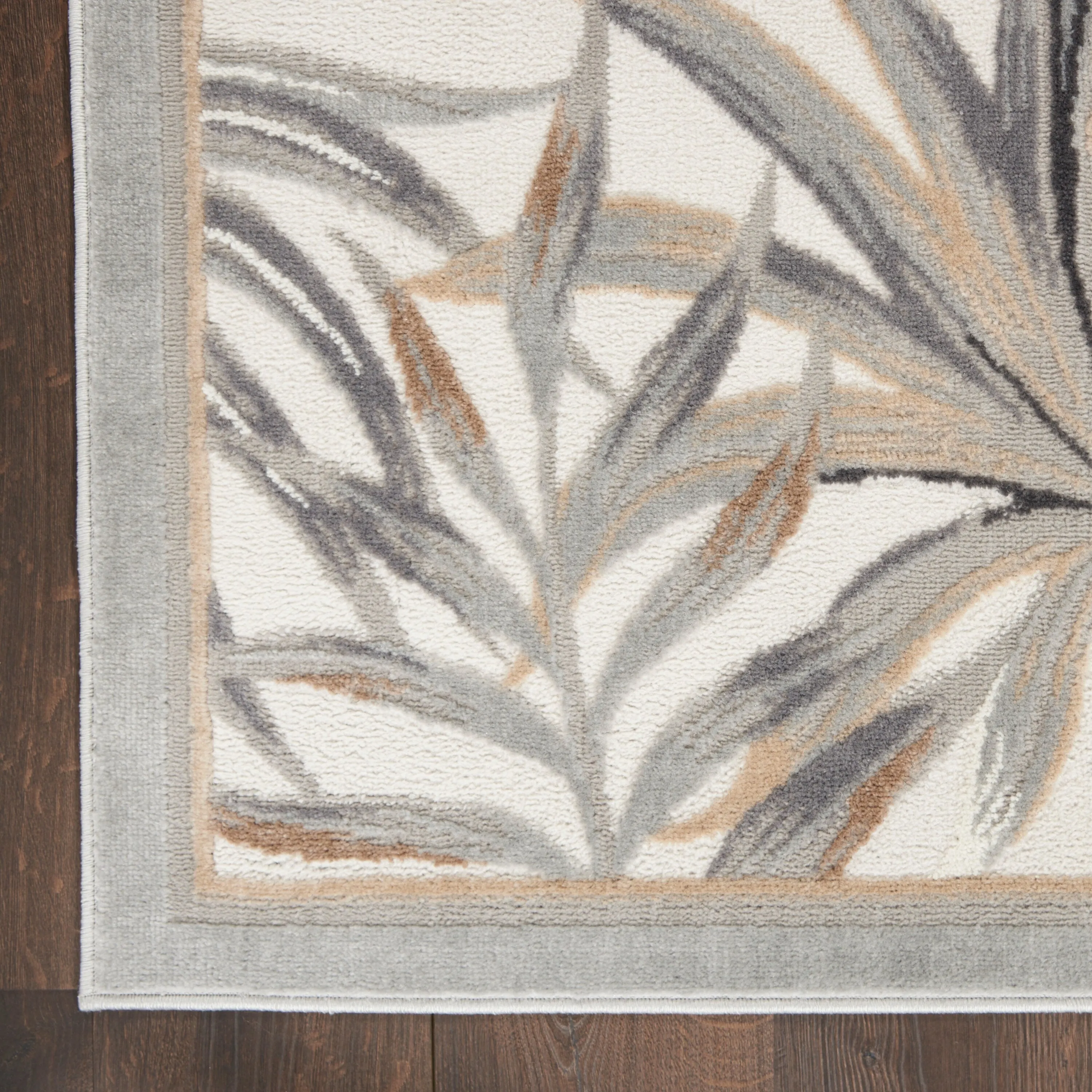Nourison Pompeii Tropical Contemporary Bordered Area Rug