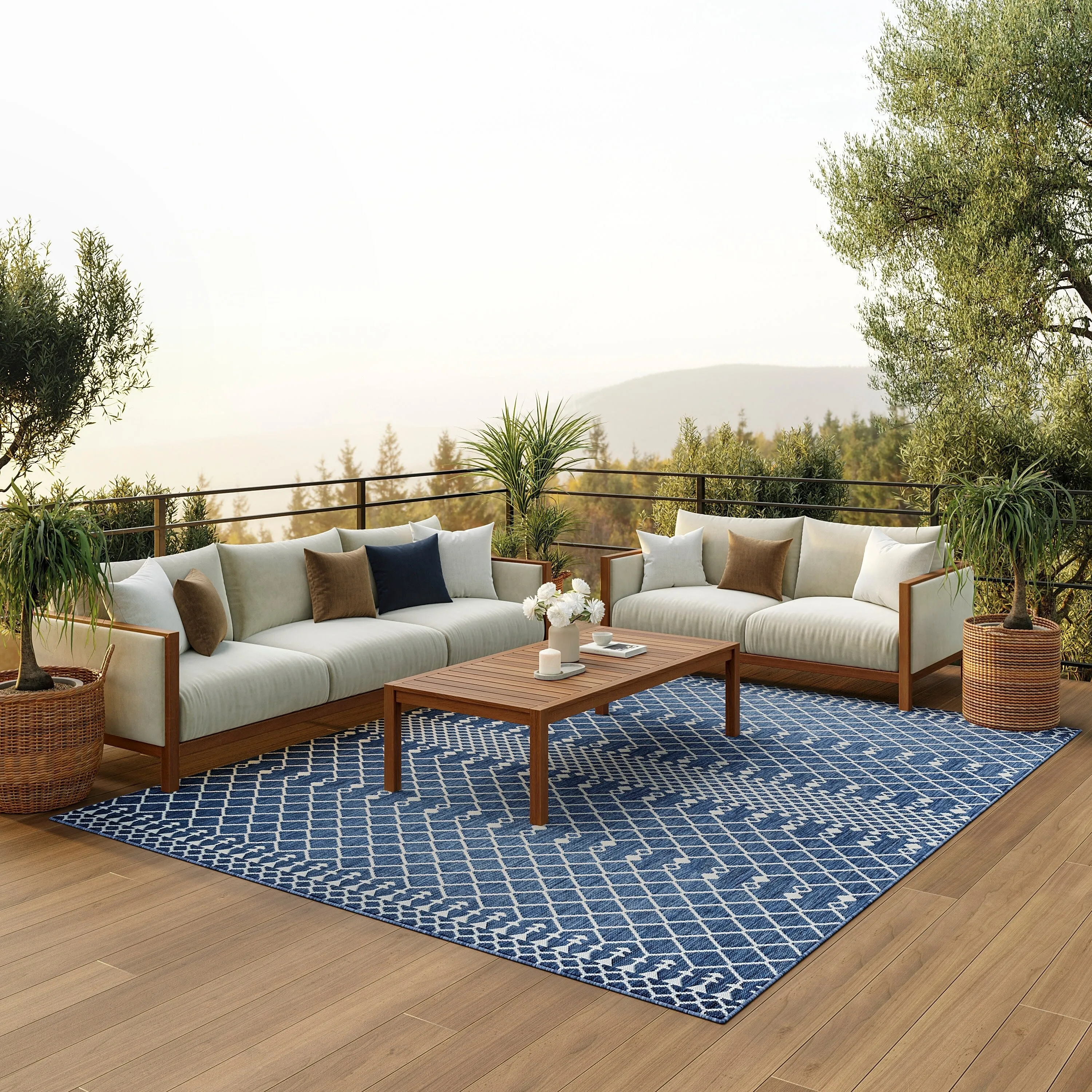 Nourison Positano Indoor/Outdoor Moroccan Area Rug