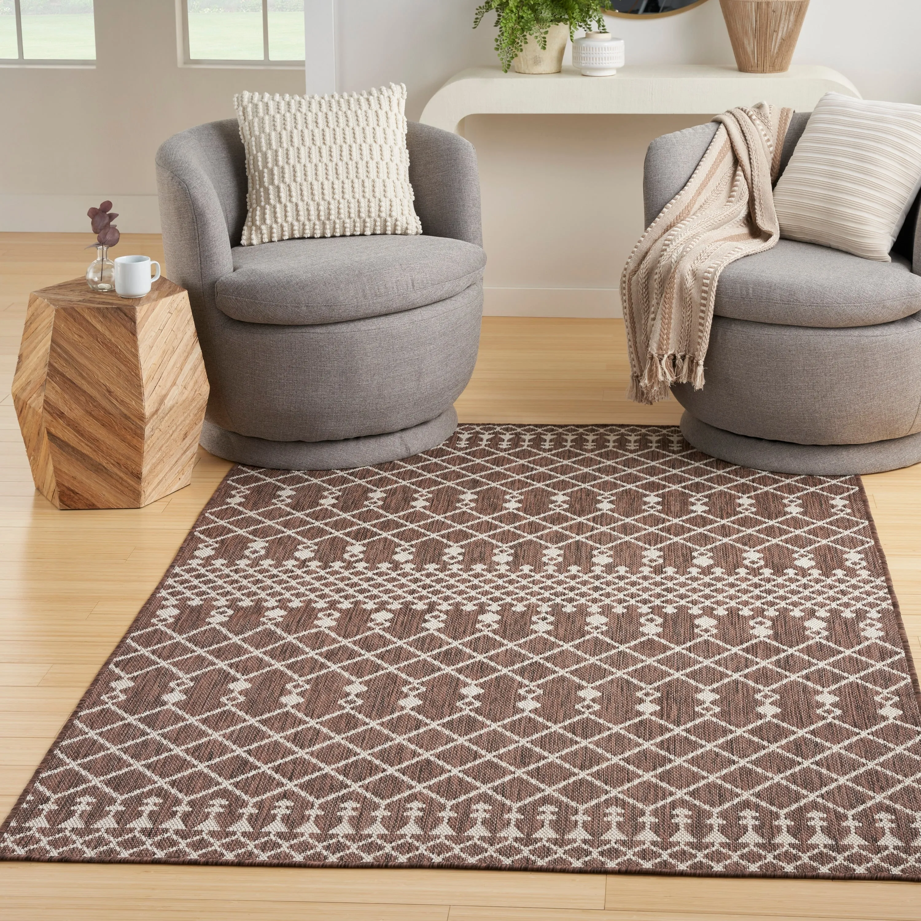 Nourison Positano Indoor/Outdoor Moroccan Area Rug