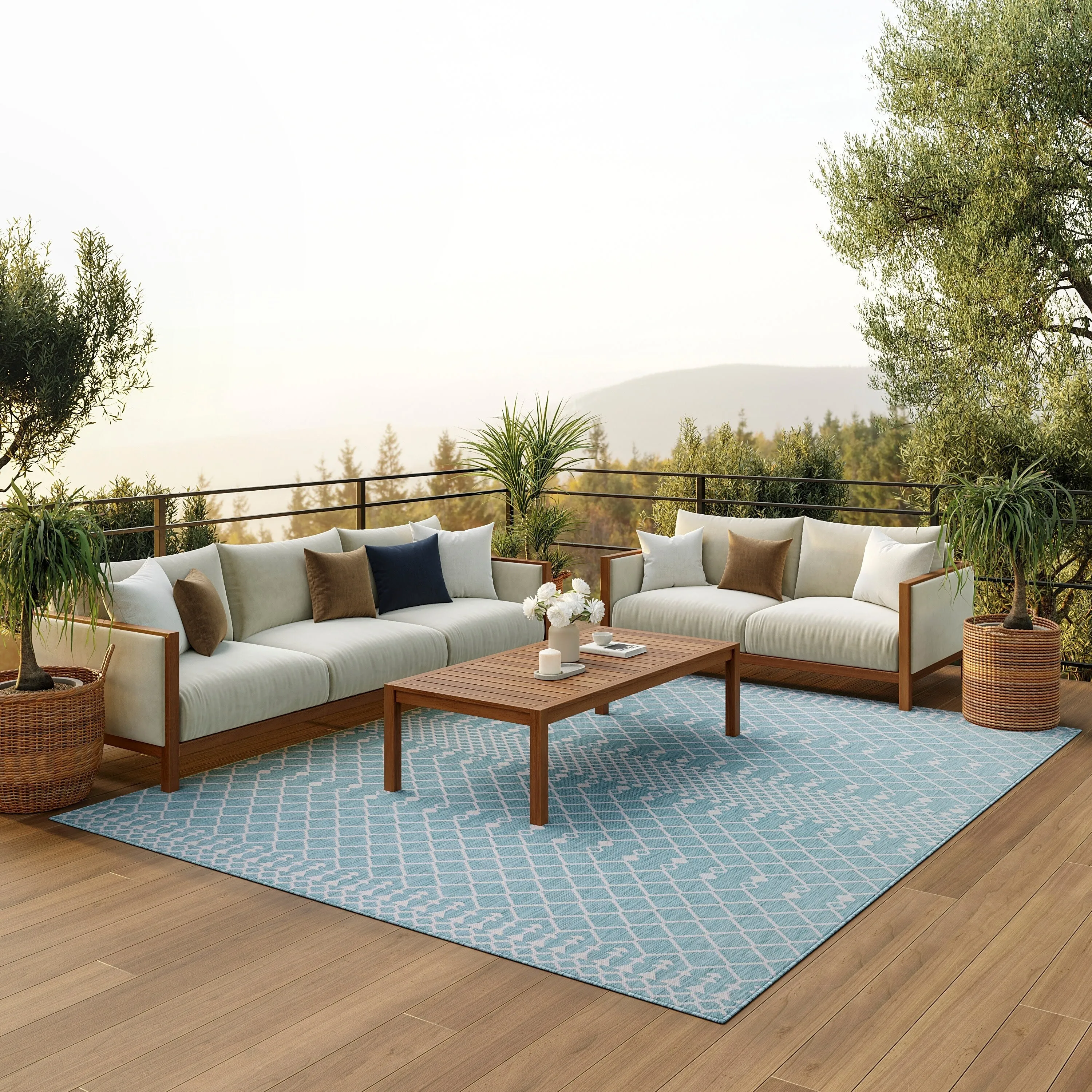 Nourison Positano Indoor/Outdoor Moroccan Area Rug
