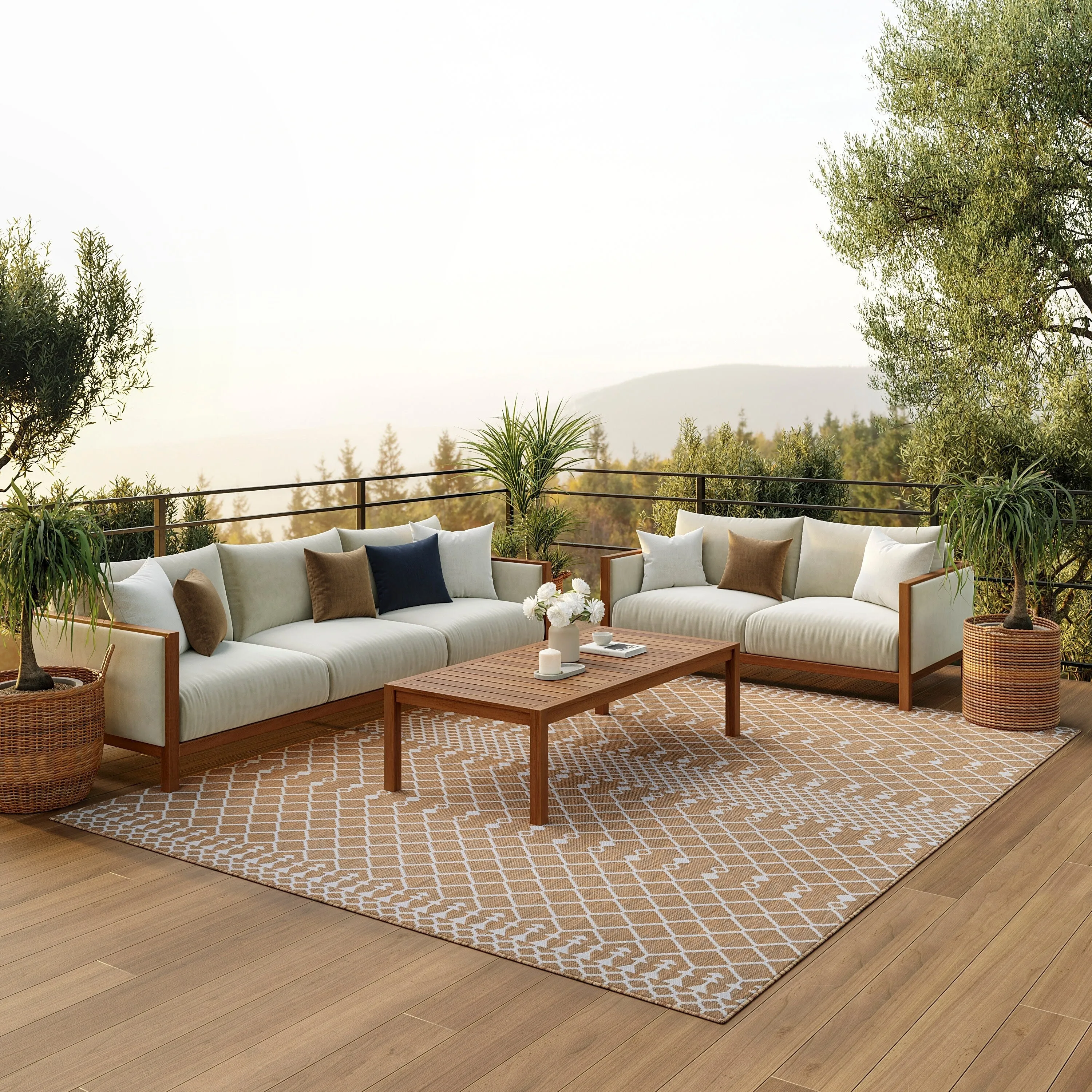 Nourison Positano Indoor/Outdoor Moroccan Area Rug