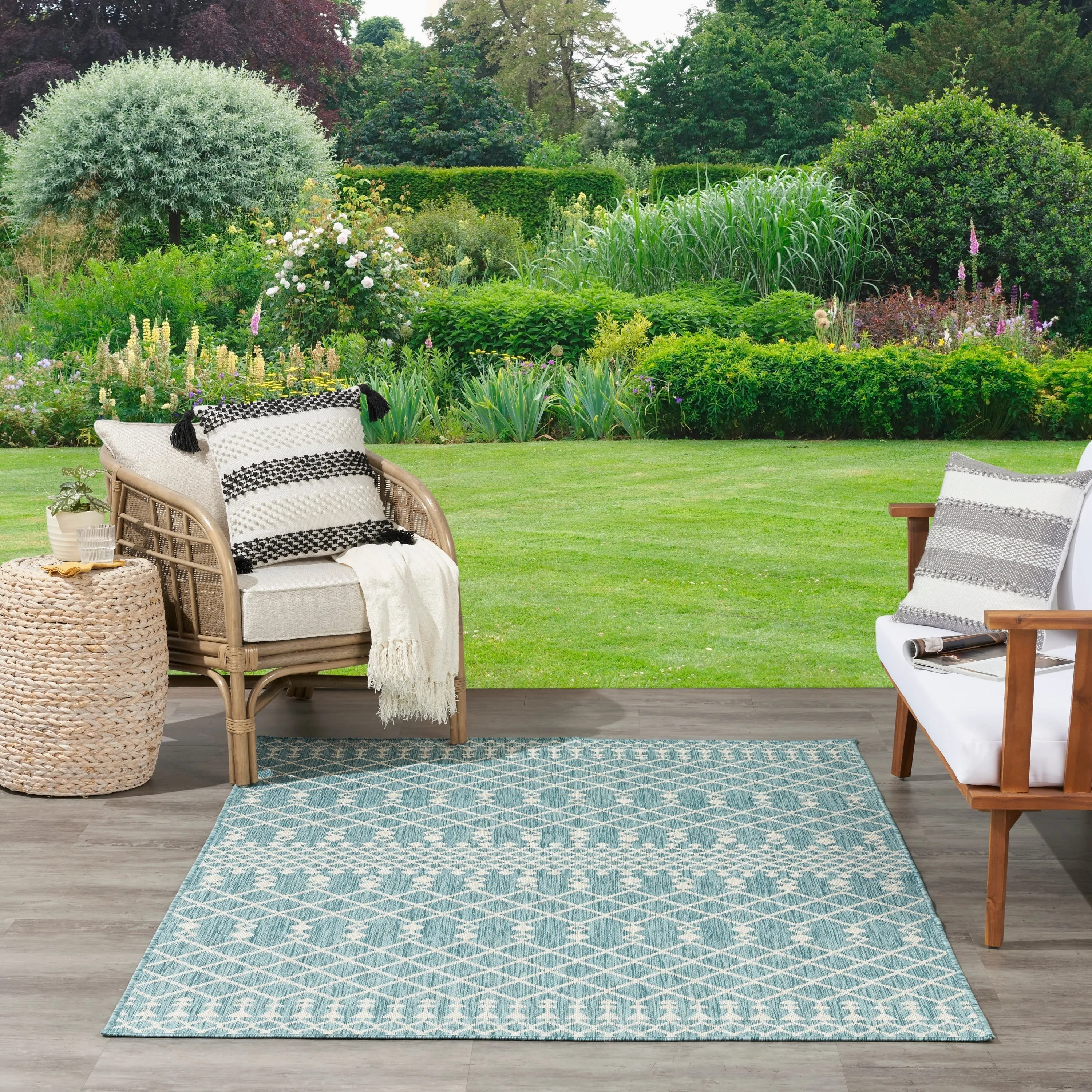 Nourison Positano Indoor/Outdoor Moroccan Area Rug