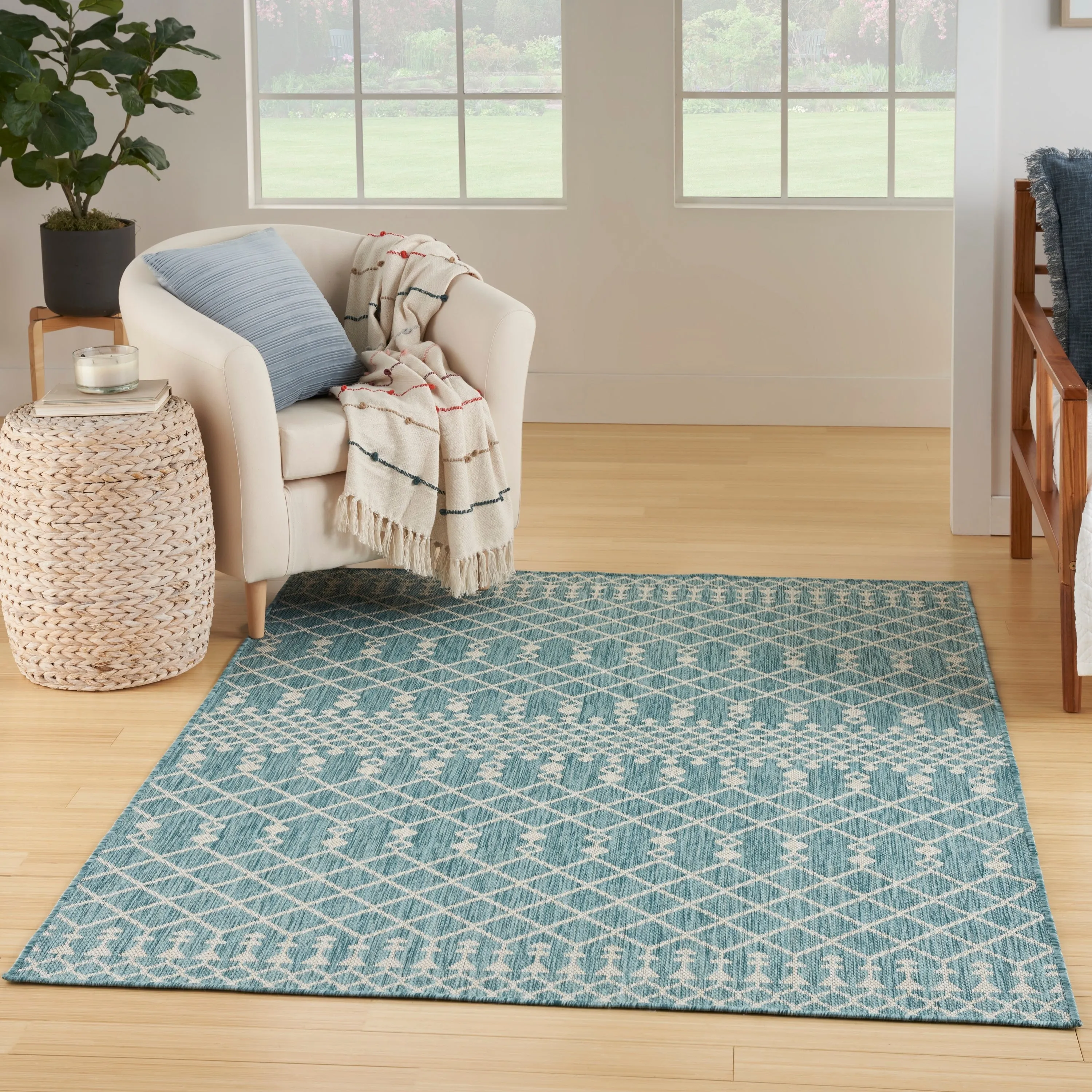 Nourison Positano Indoor/Outdoor Moroccan Area Rug