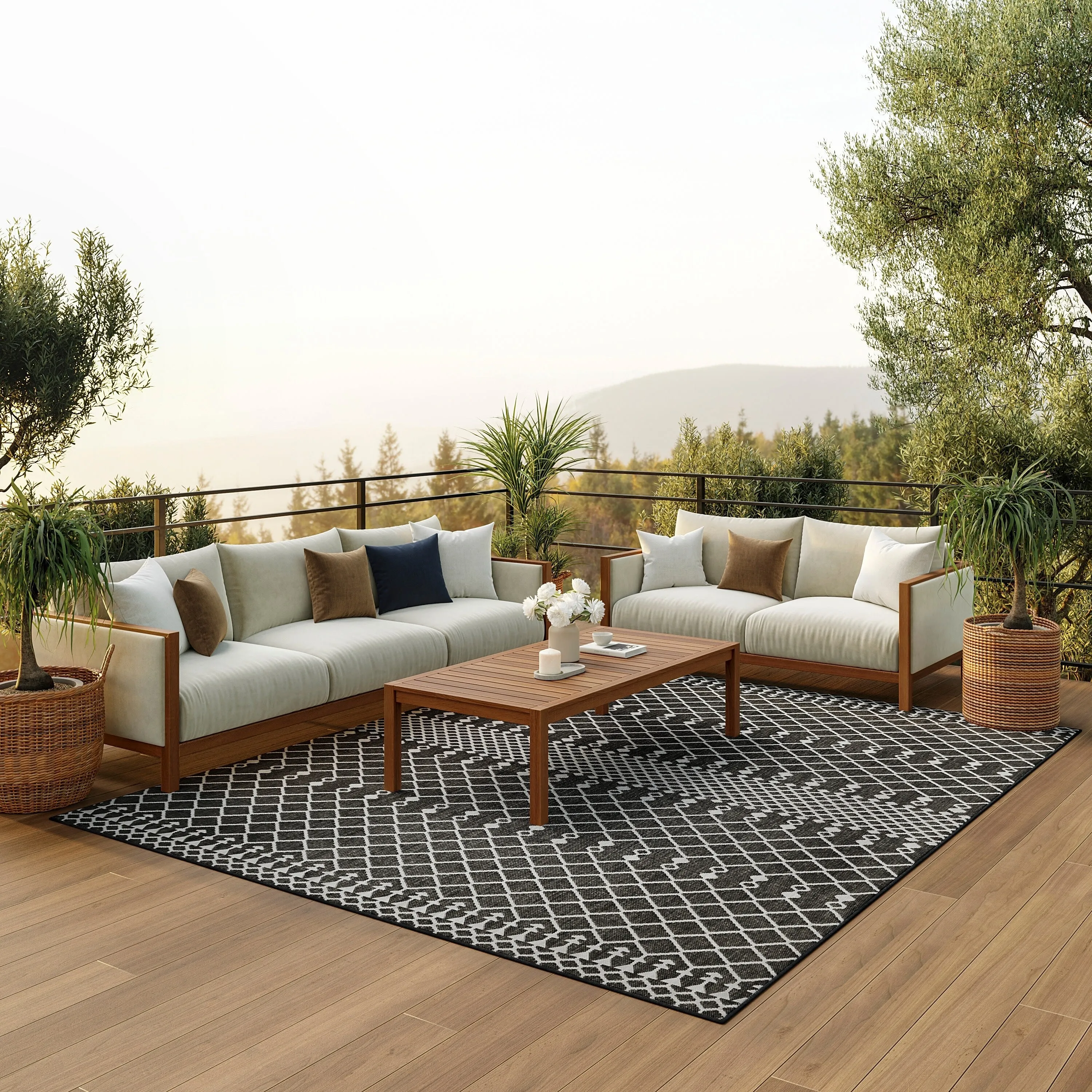 Nourison Positano Indoor/Outdoor Moroccan Area Rug