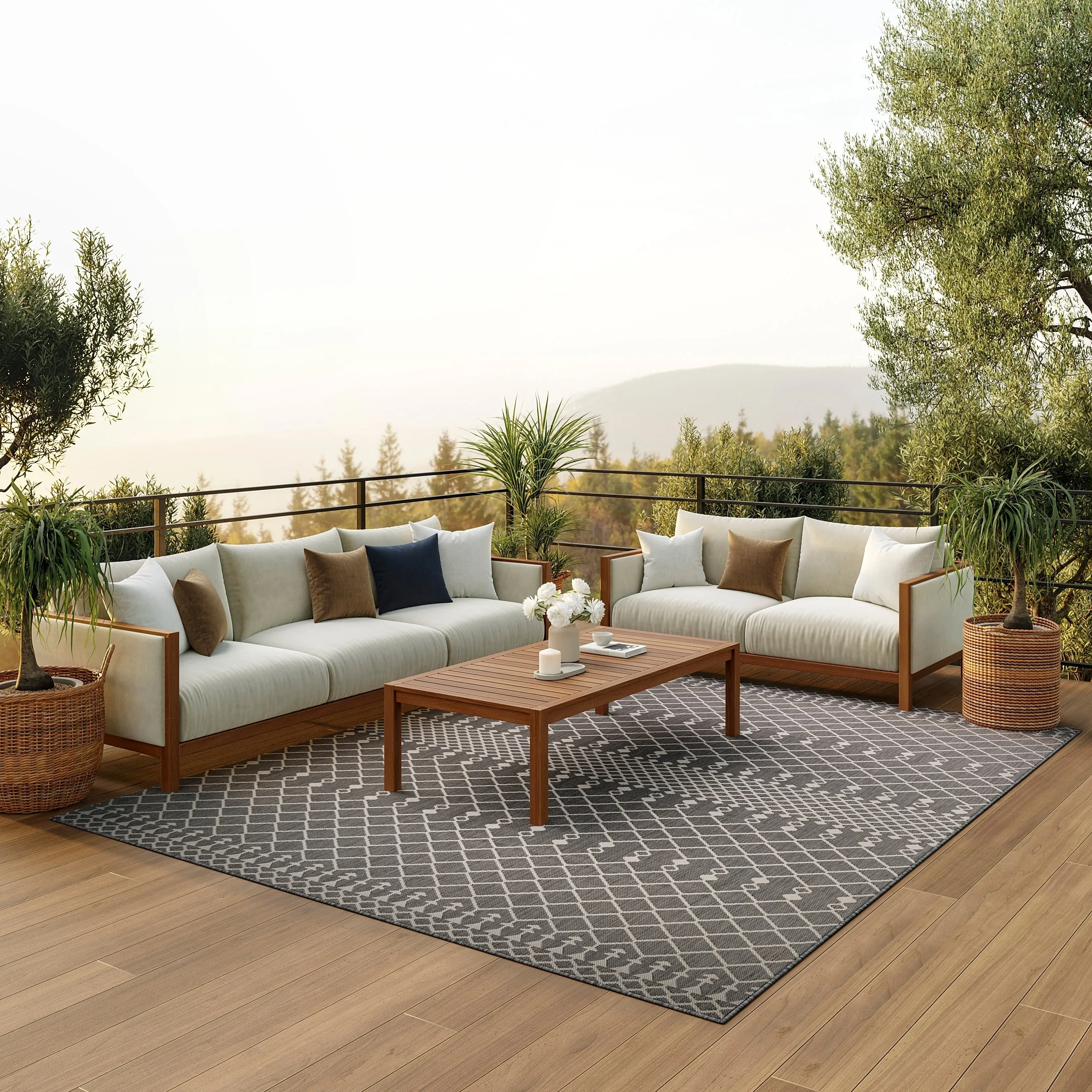 Nourison Positano Indoor/Outdoor Moroccan Area Rug