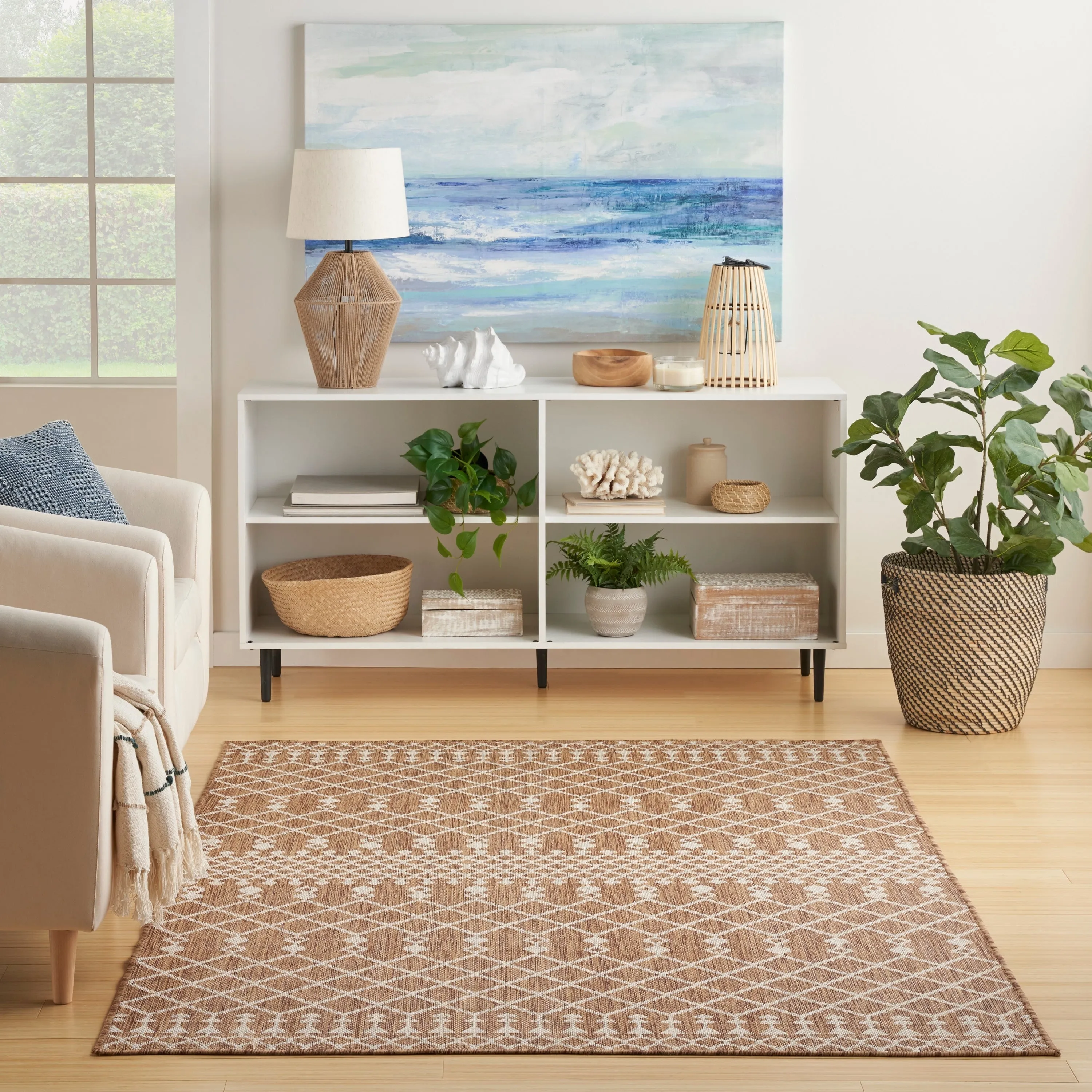 Nourison Positano Indoor/Outdoor Moroccan Area Rug