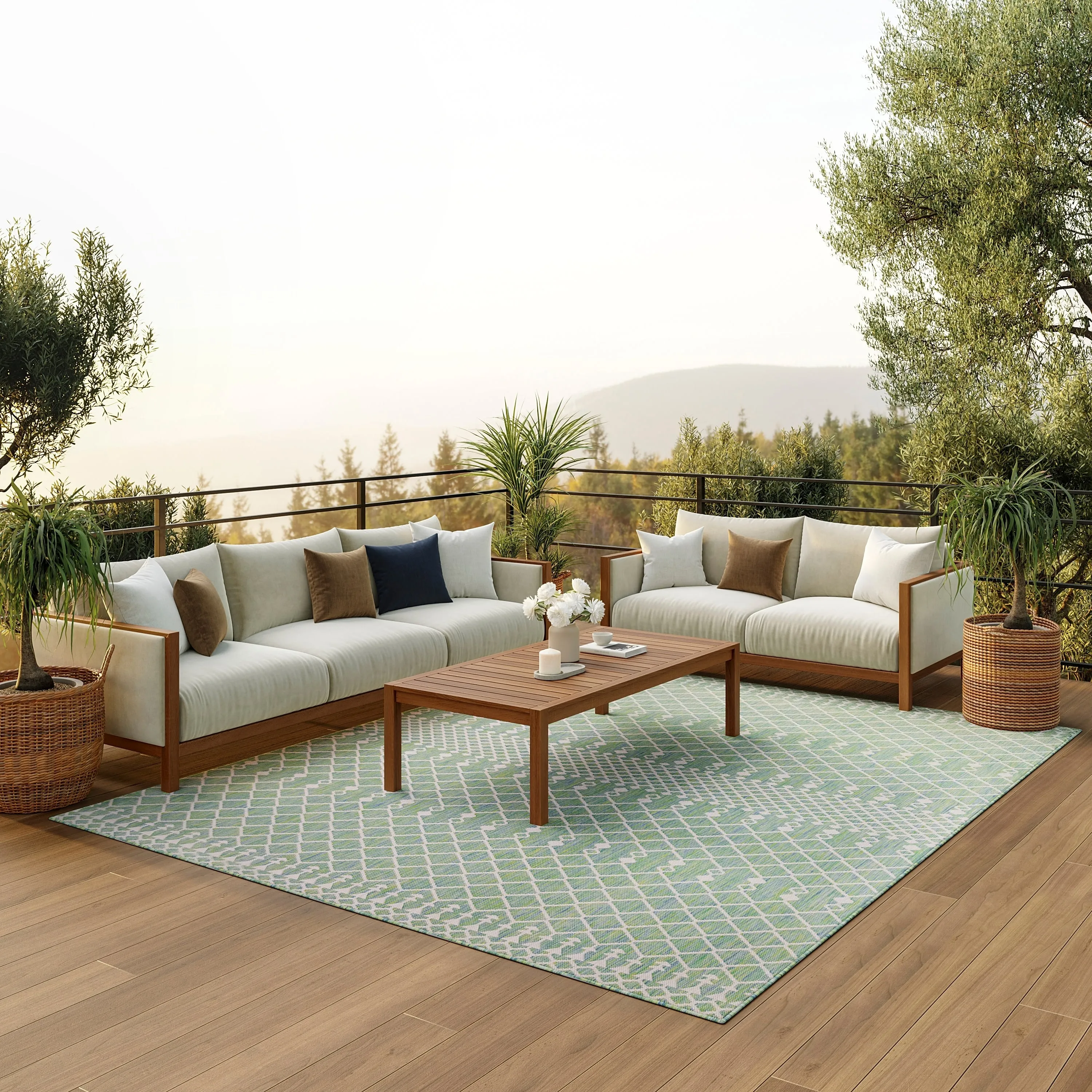 Nourison Positano Indoor/Outdoor Moroccan Area Rug
