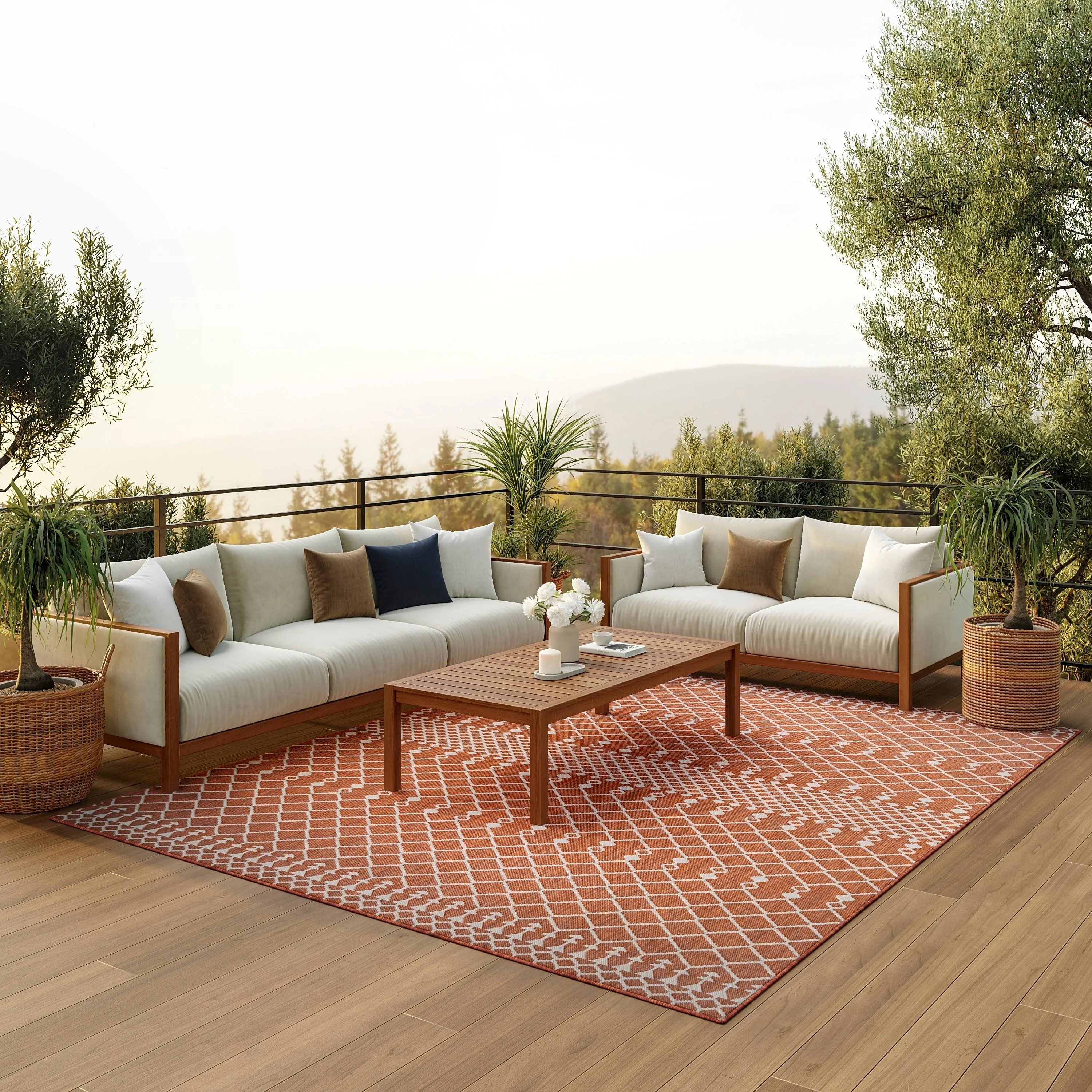 Nourison Positano Indoor/Outdoor Moroccan Area Rug