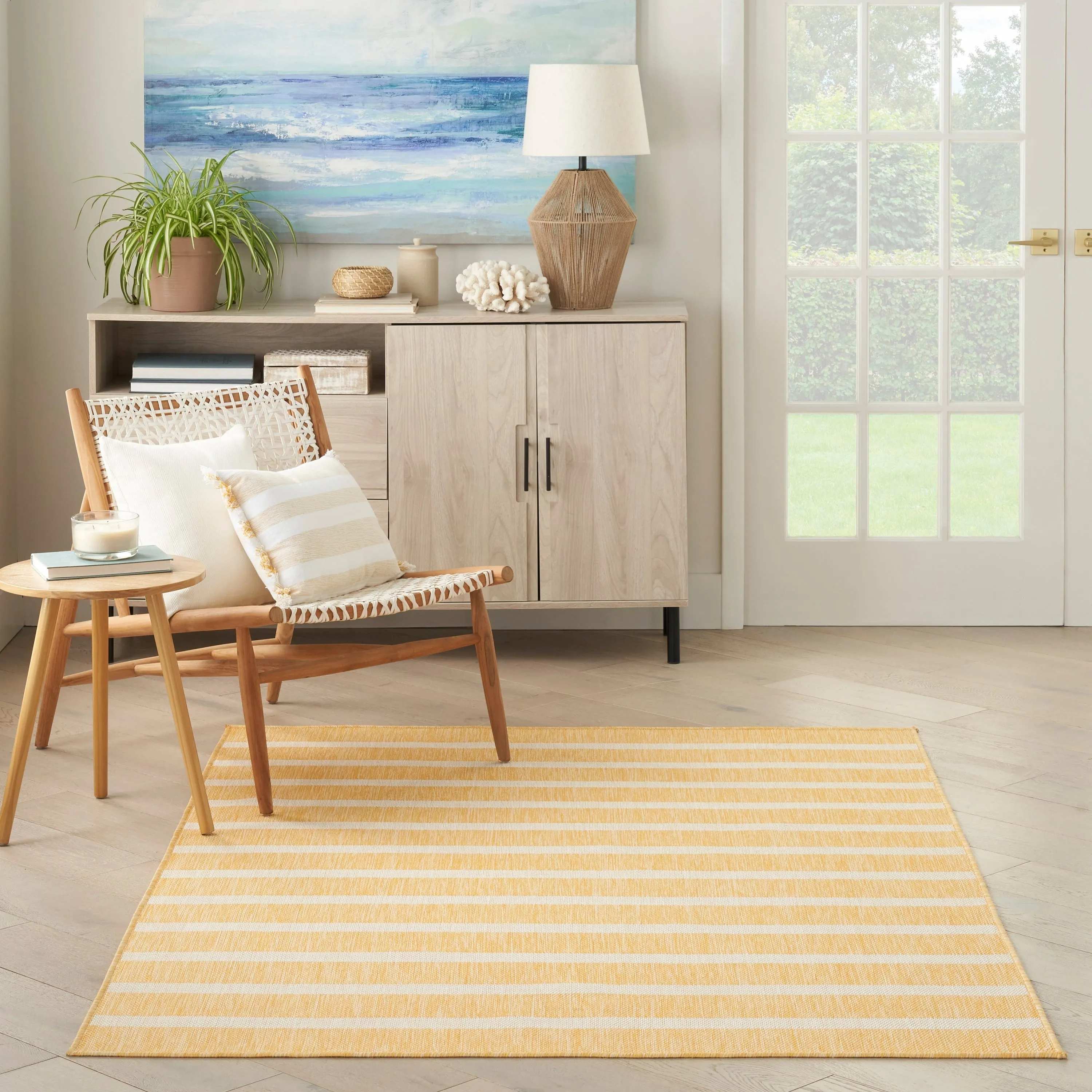 Nourison Positano Indoor/Outdoor Striped Area Rug
