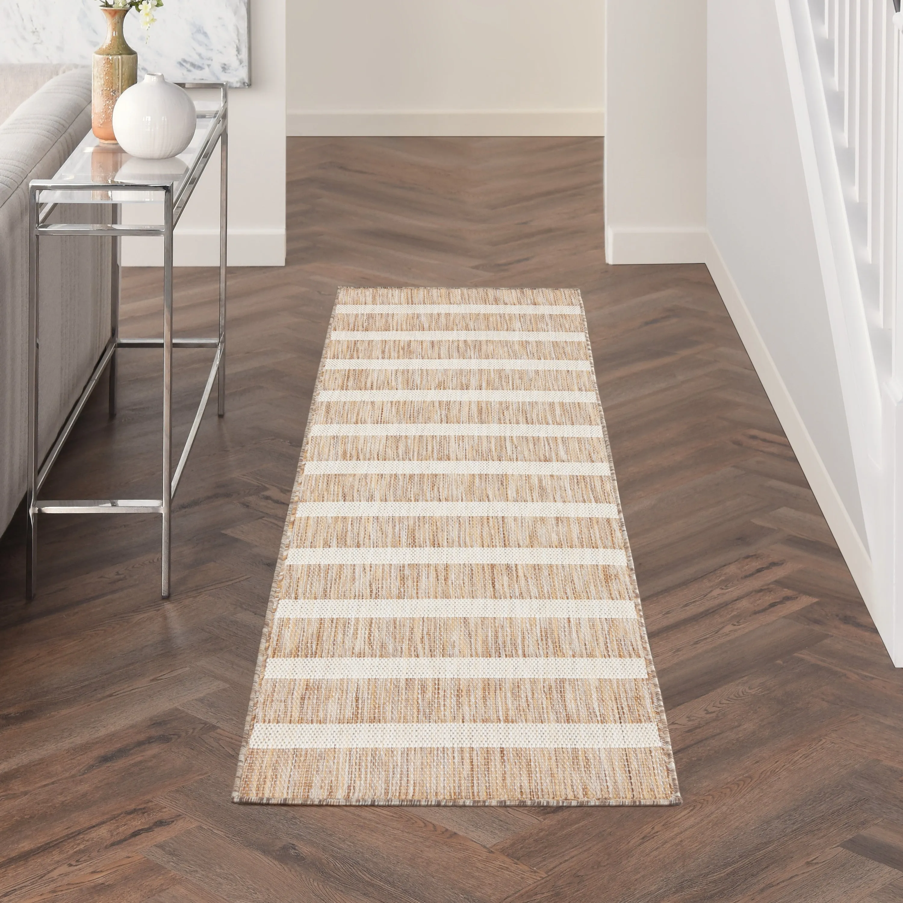 Nourison Positano Indoor/Outdoor Striped Area Rug