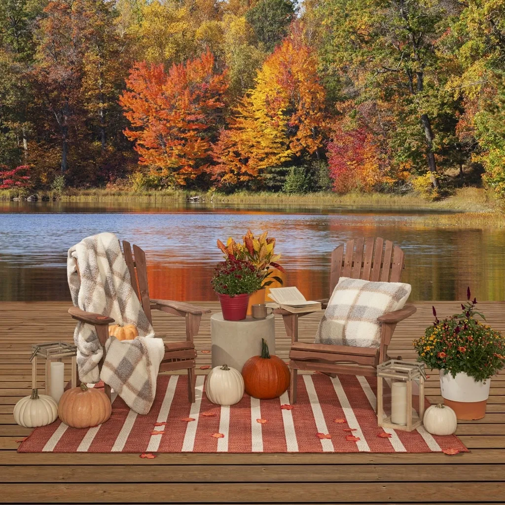 Nourison Positano Indoor/Outdoor Striped Area Rug