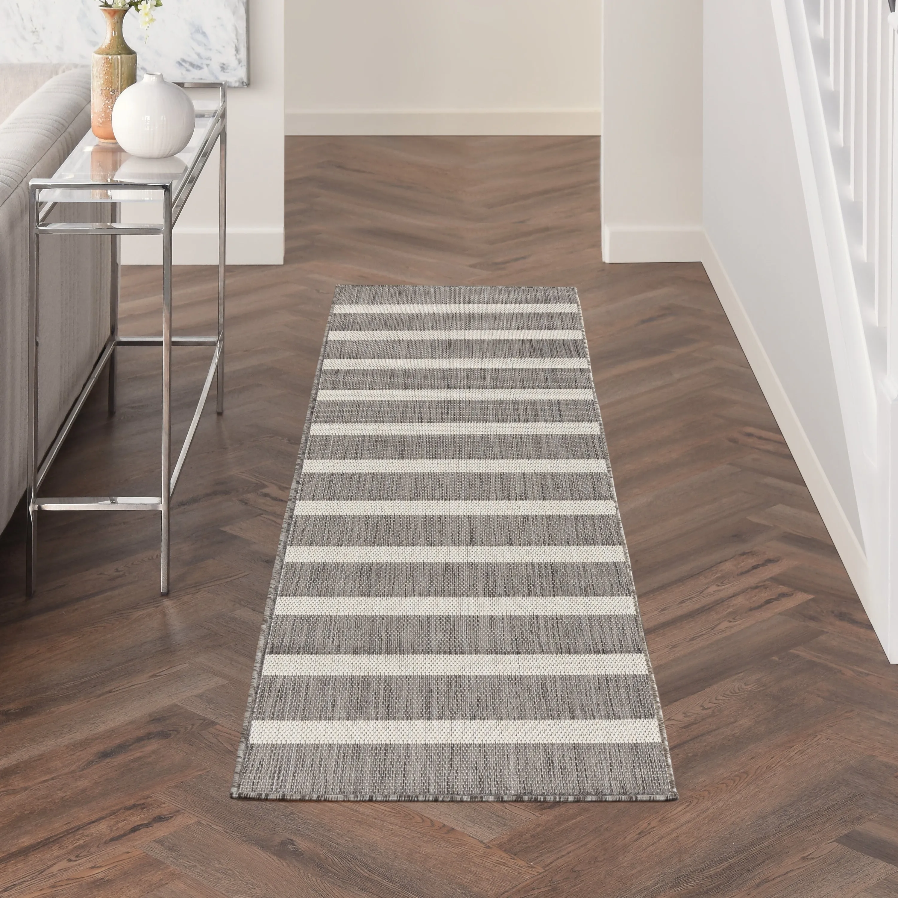 Nourison Positano Indoor/Outdoor Striped Area Rug