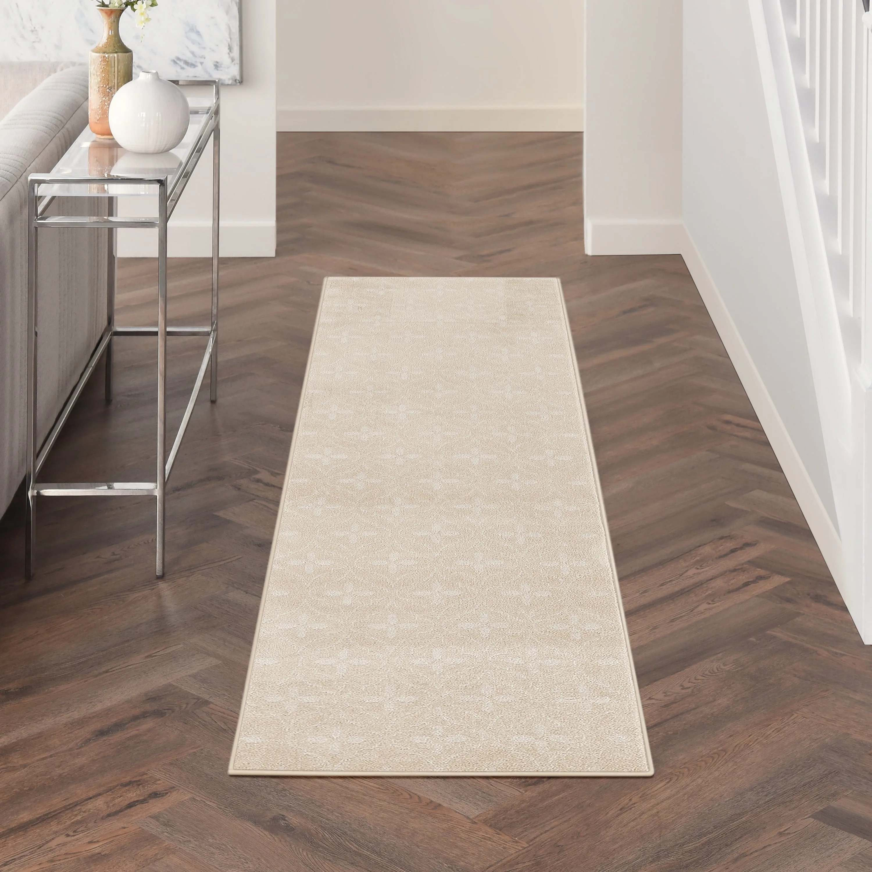 Nourison Sandy Indoor / Outdoor Blue Moroccan Area Rug