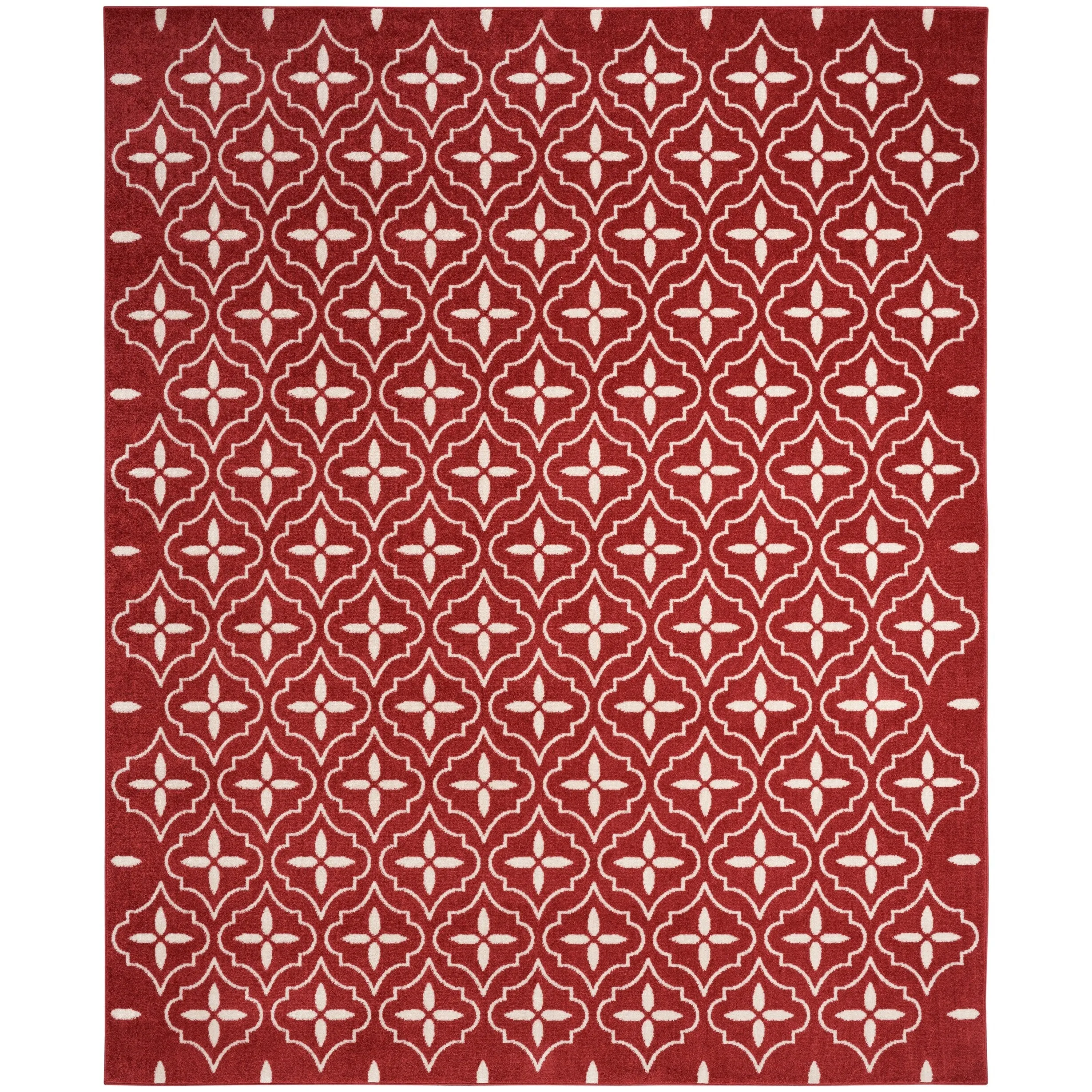 Nourison Sandy Indoor / Outdoor Blue Moroccan Area Rug