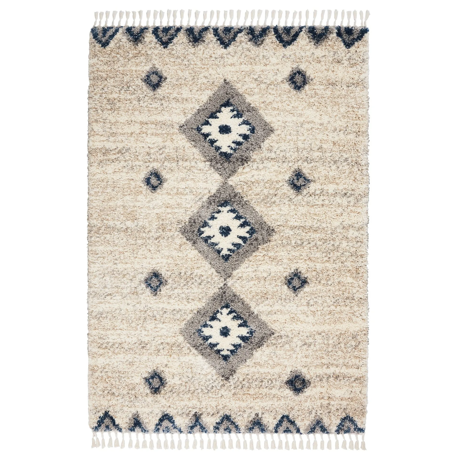 Nourison Scandinavian Geometric Shag Area Rug