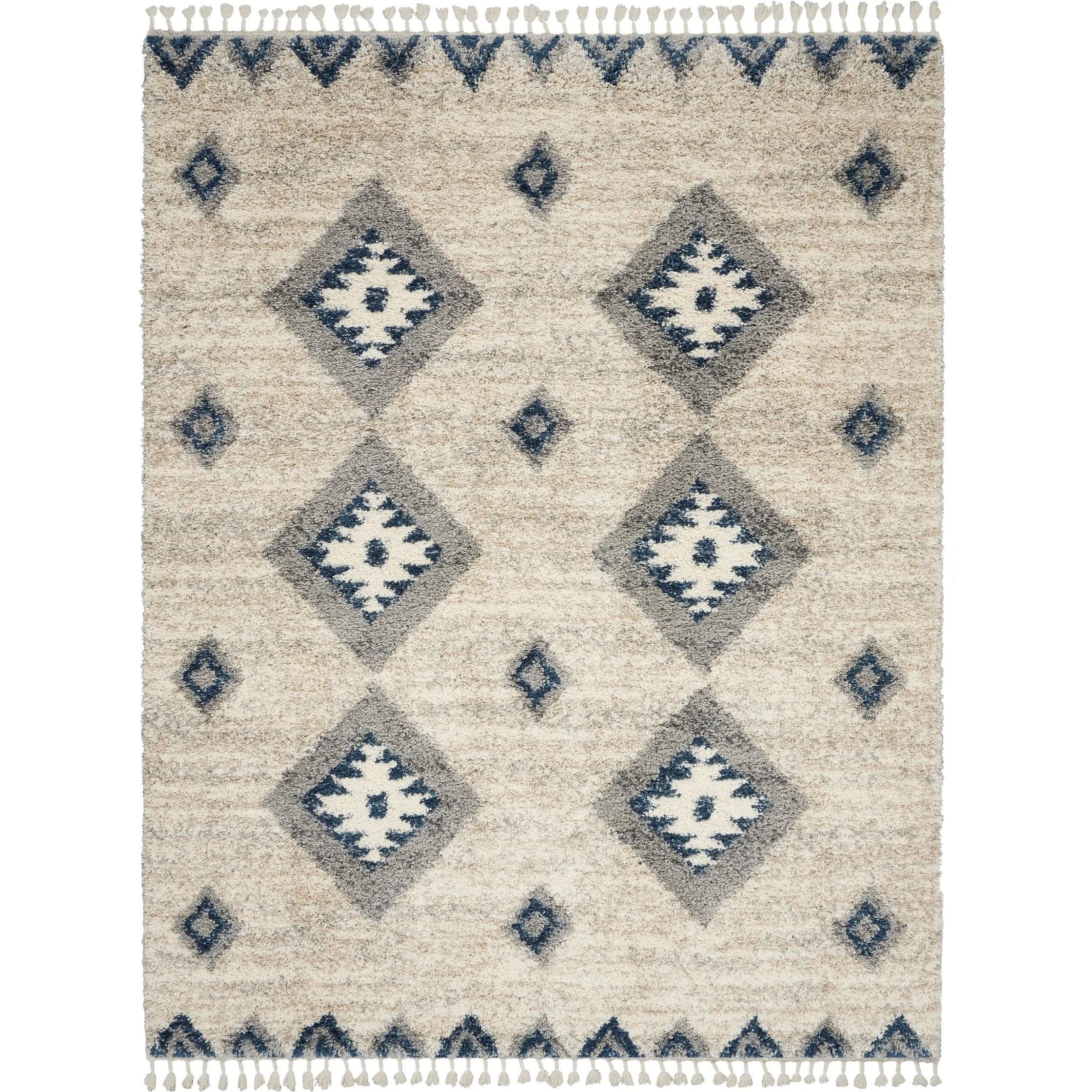 Nourison Scandinavian Geometric Shag Area Rug