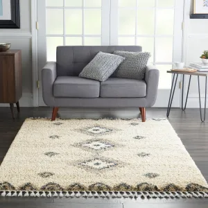 Nourison Scandinavian Geometric Shag Area Rug