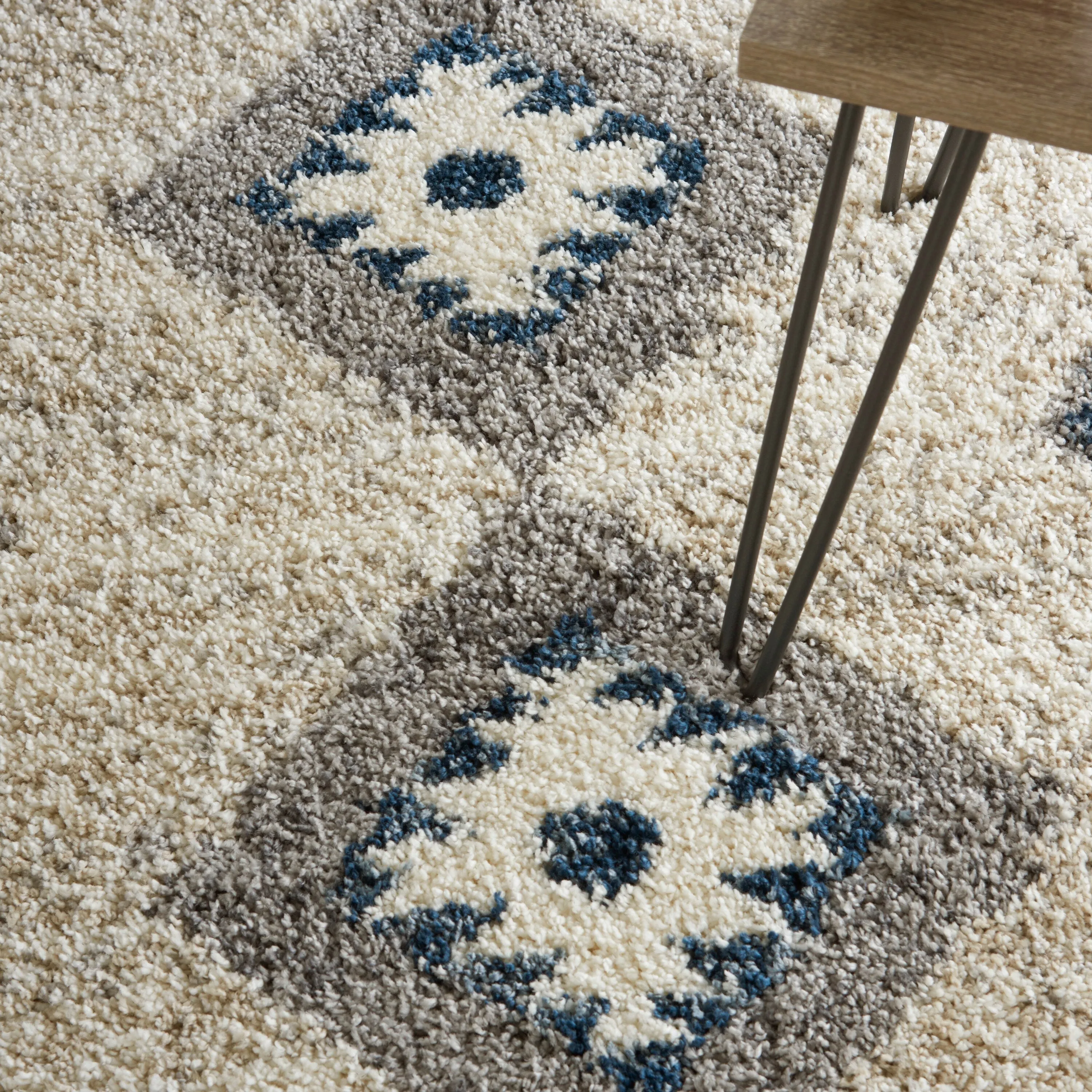 Nourison Scandinavian Geometric Shag Area Rug