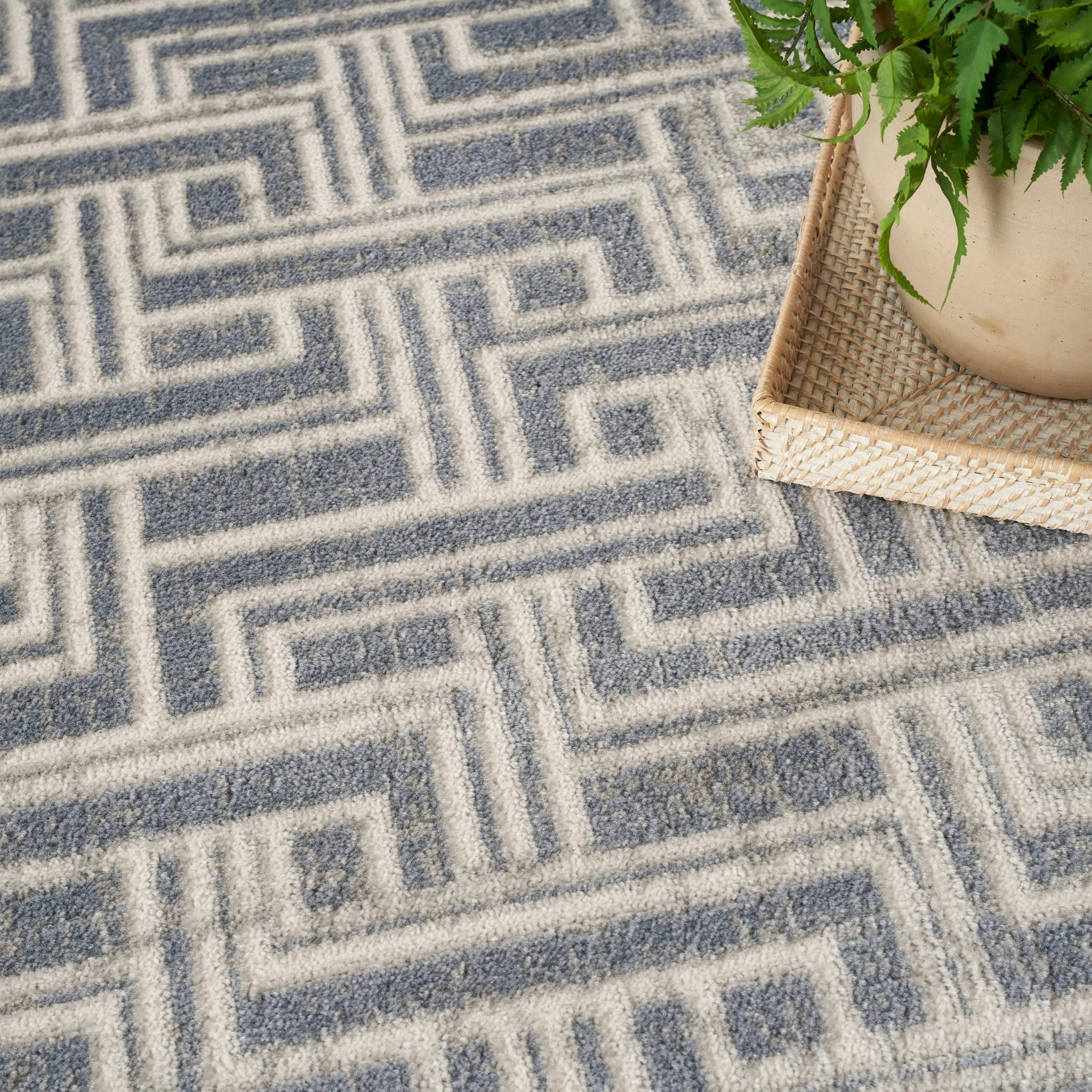 Nourison Serenity Home Indoor Geometric Area Rug