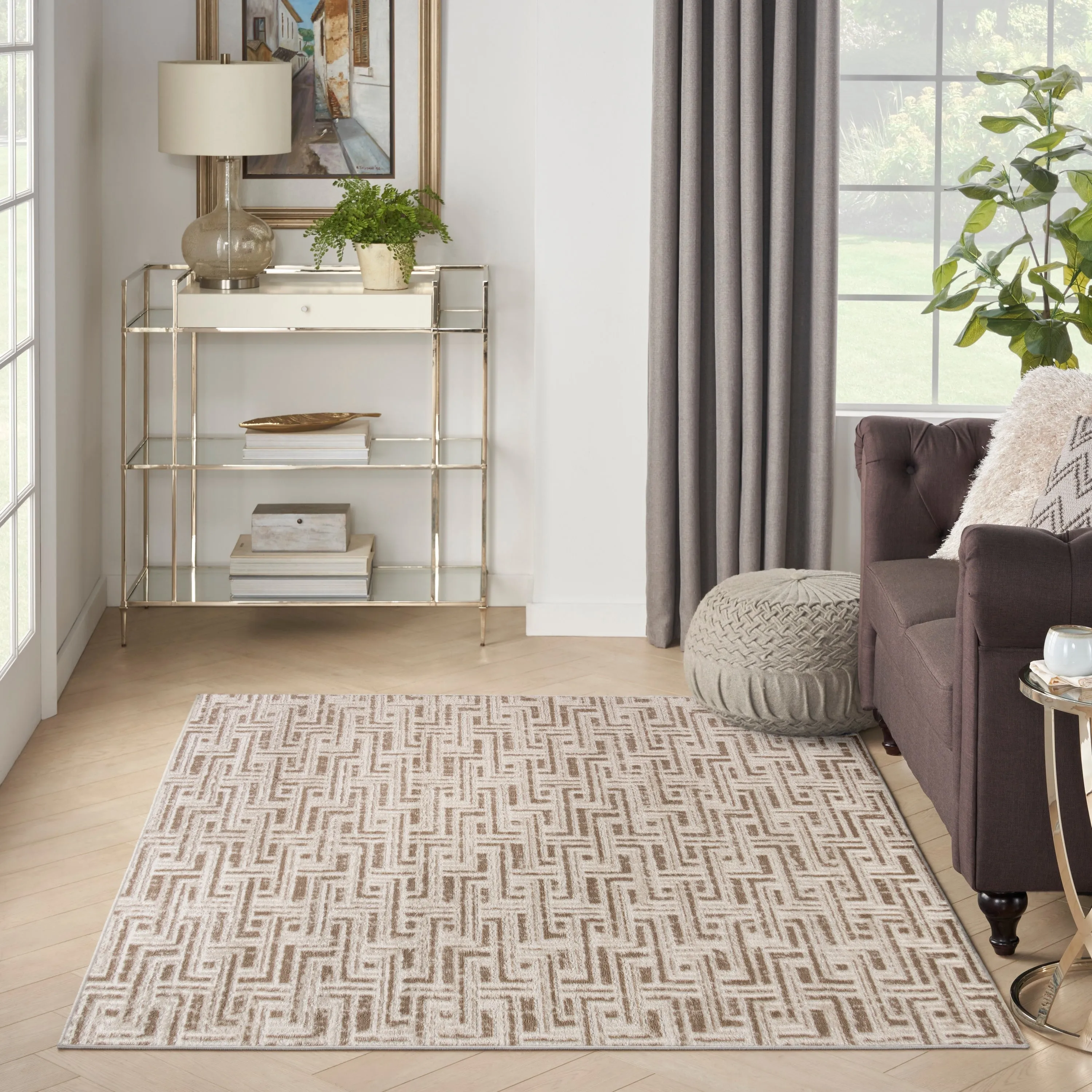 Nourison Serenity Home Indoor Geometric Area Rug
