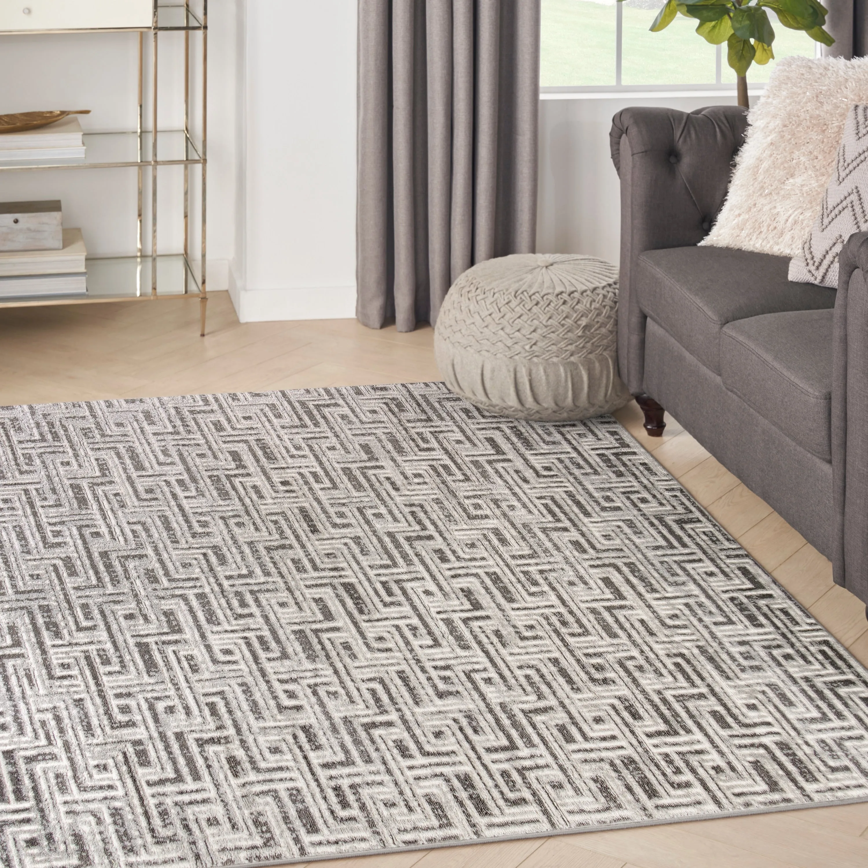 Nourison Serenity Home Indoor Geometric Area Rug