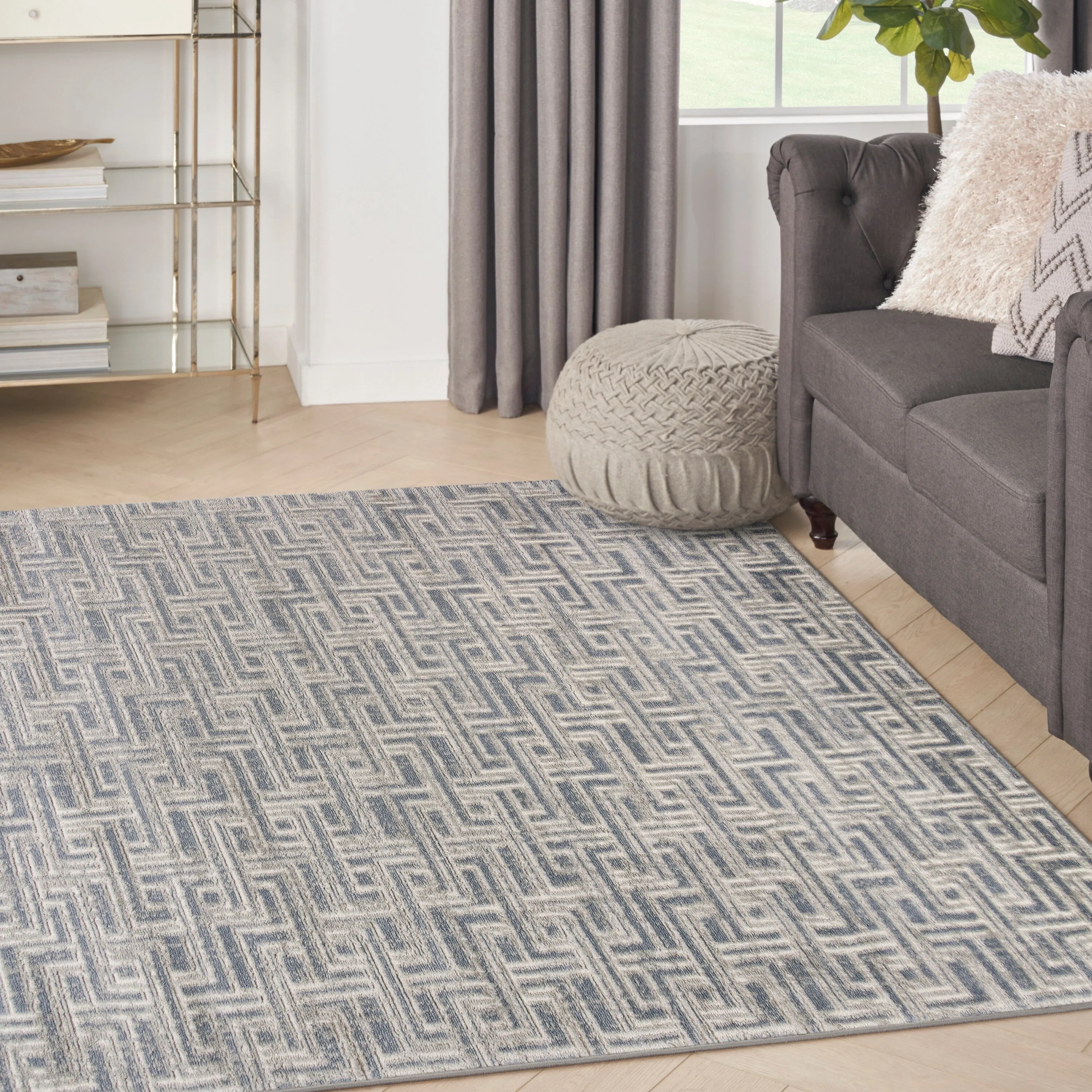 Nourison Serenity Home Indoor Geometric Area Rug