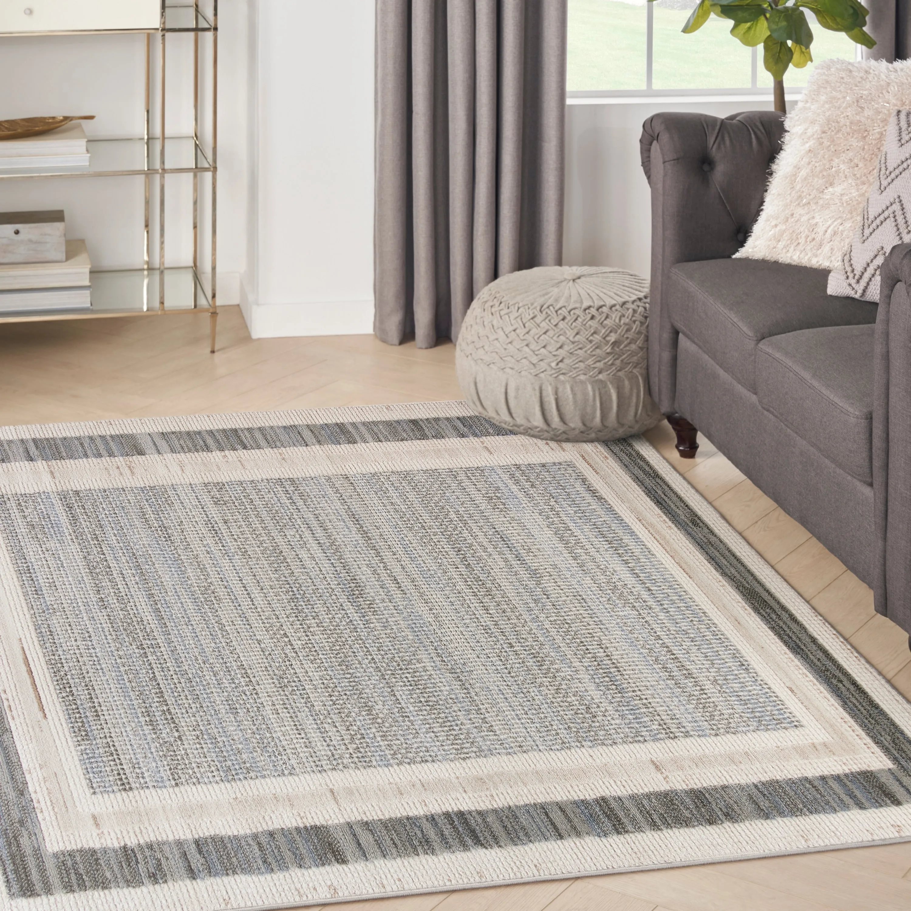 Nourison Serenity Home Indoor Geometric Area Rug