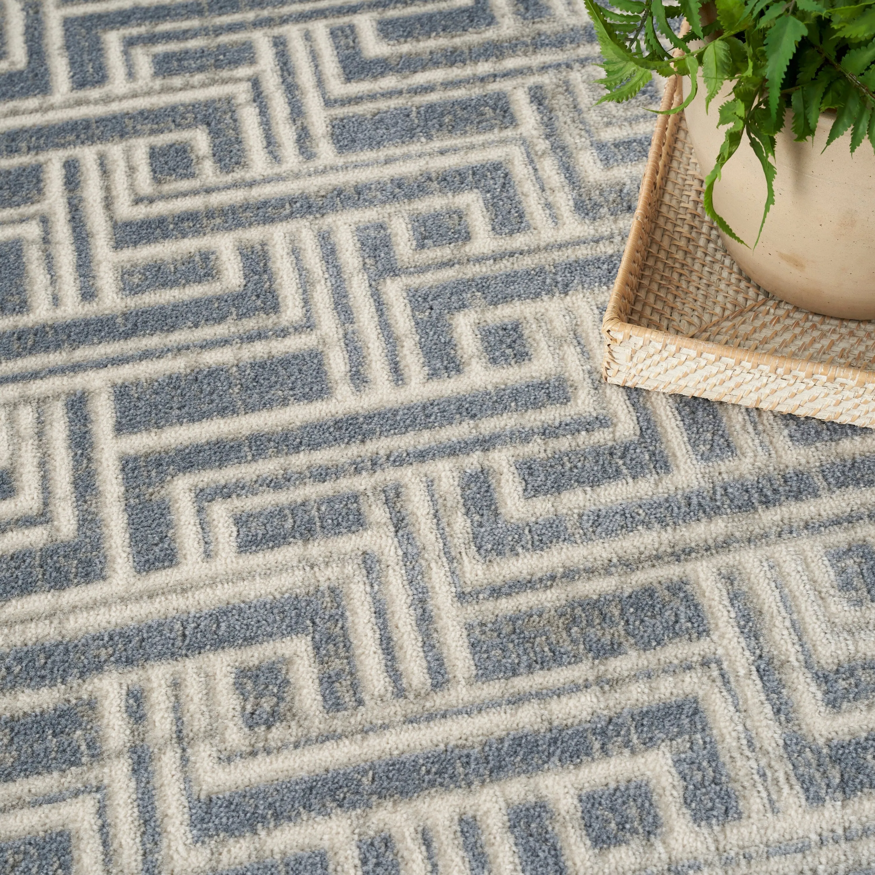 Nourison Serenity Home Indoor Geometric Area Rug
