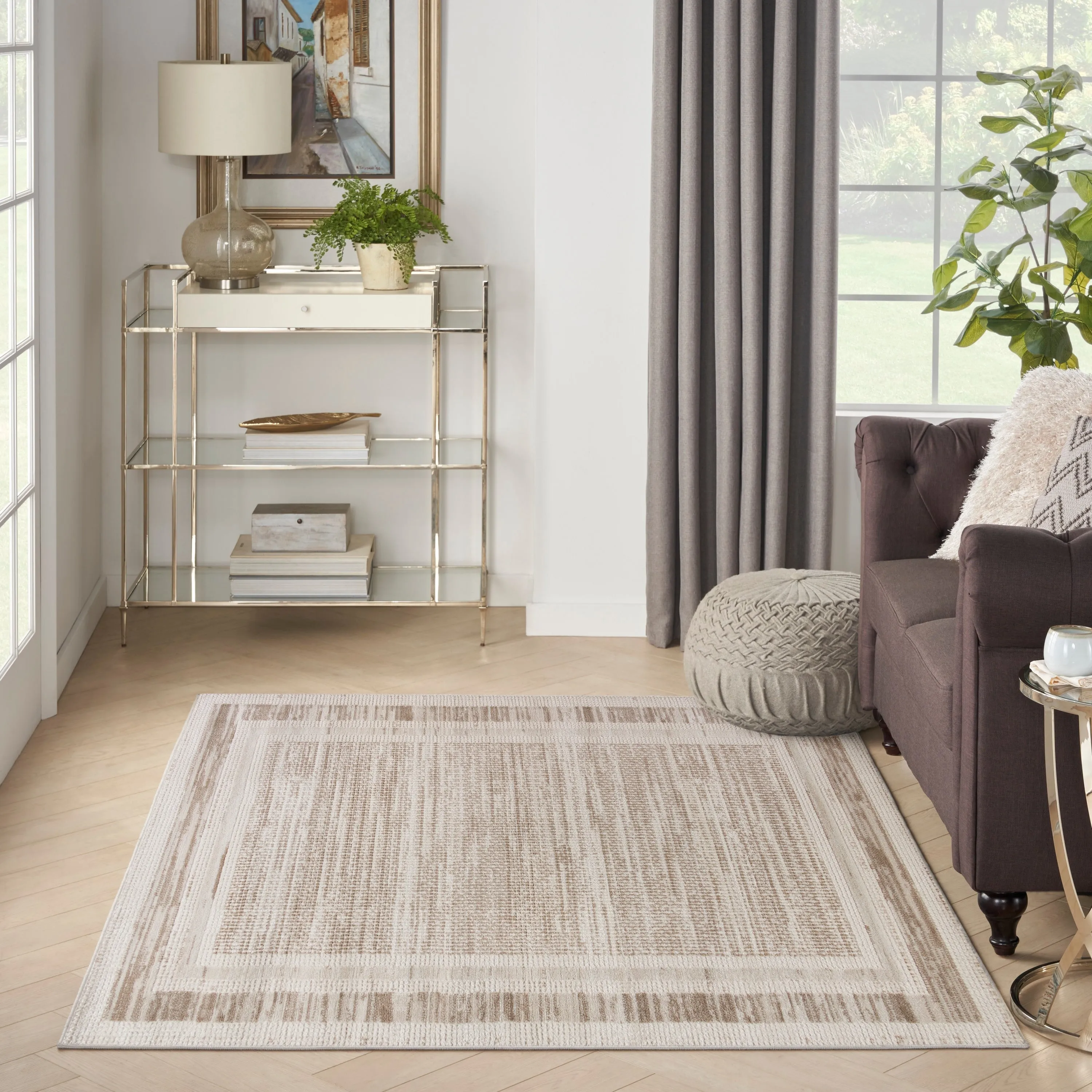 Nourison Serenity Home Indoor Geometric Area Rug
