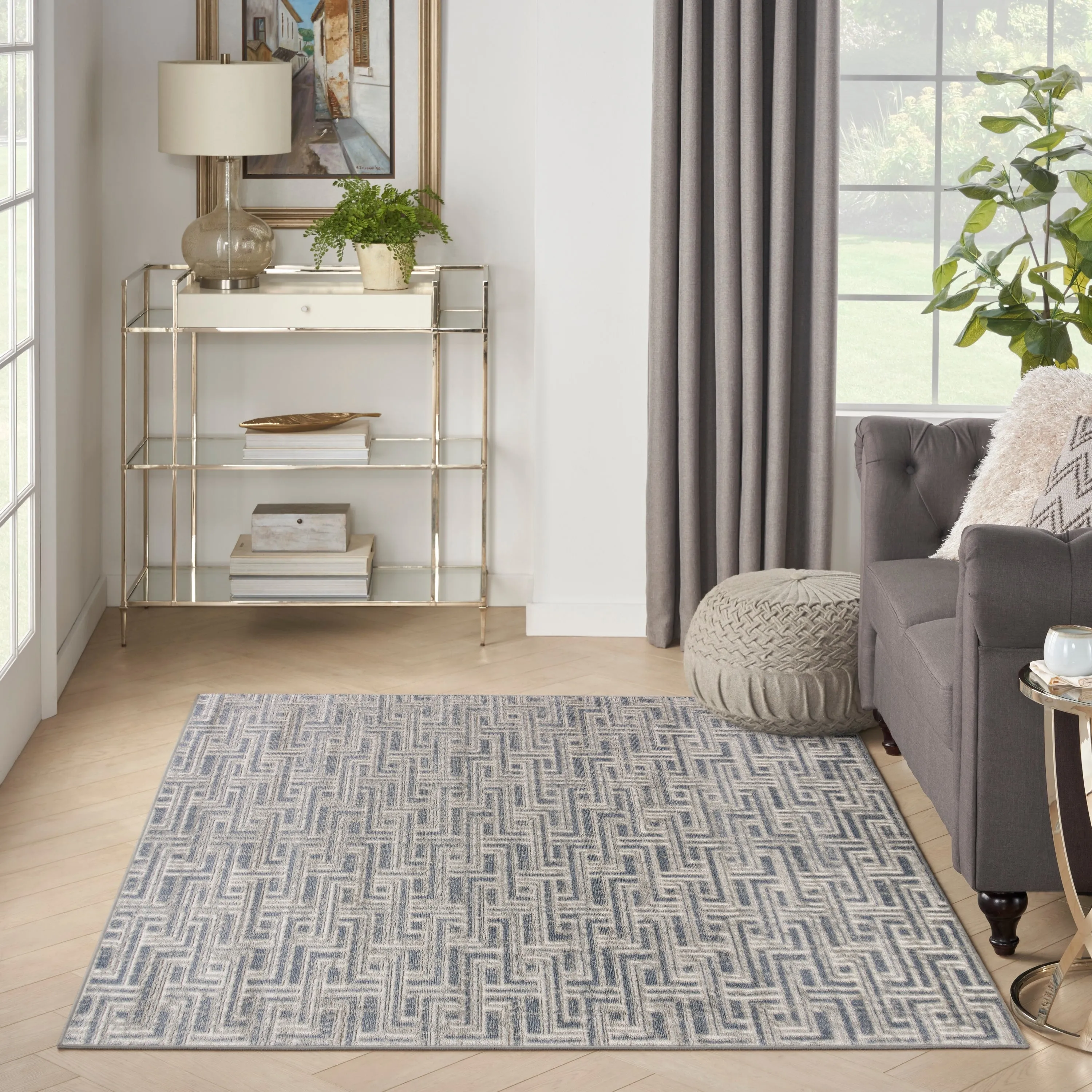 Nourison Serenity Home Indoor Geometric Area Rug