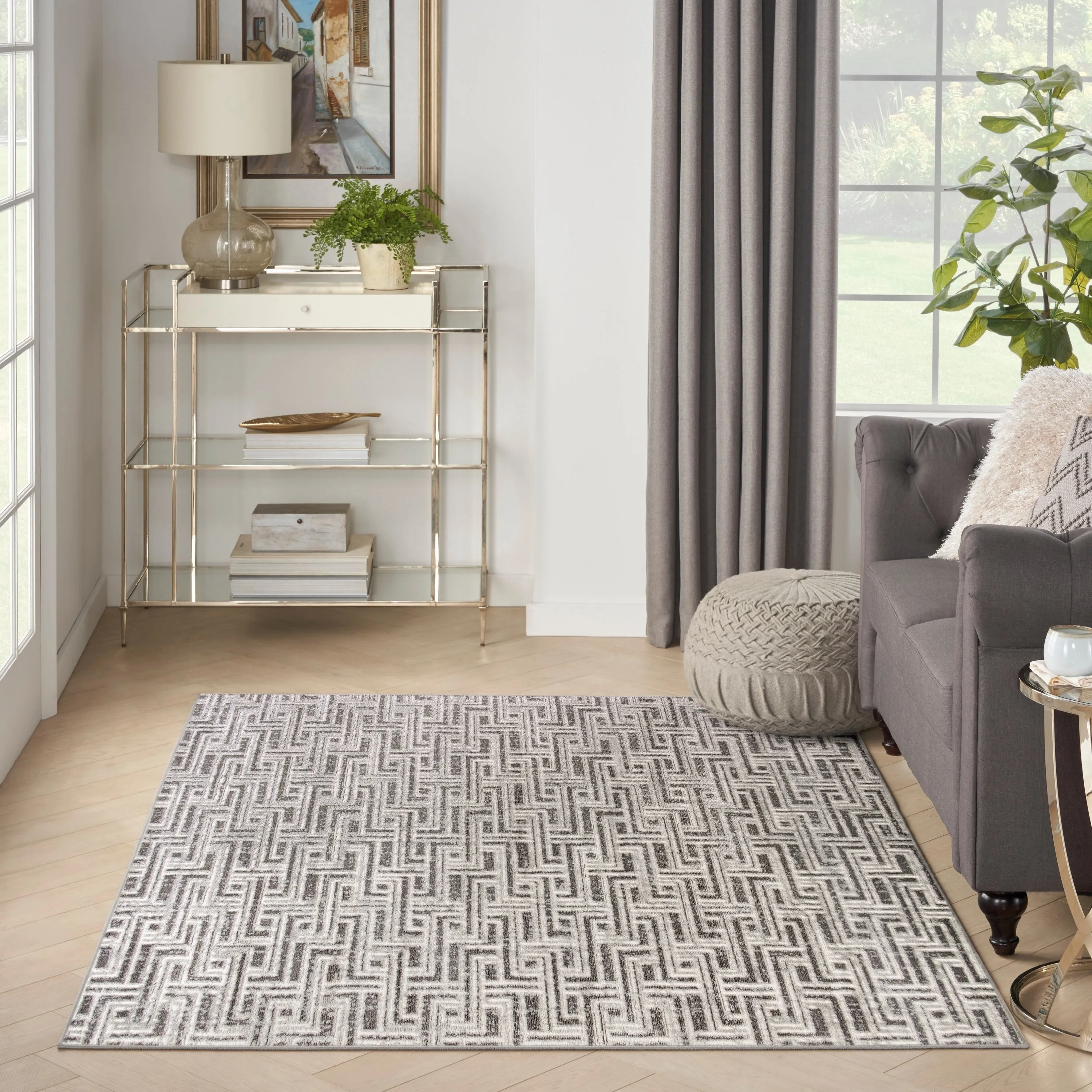 Nourison Serenity Home Indoor Geometric Area Rug