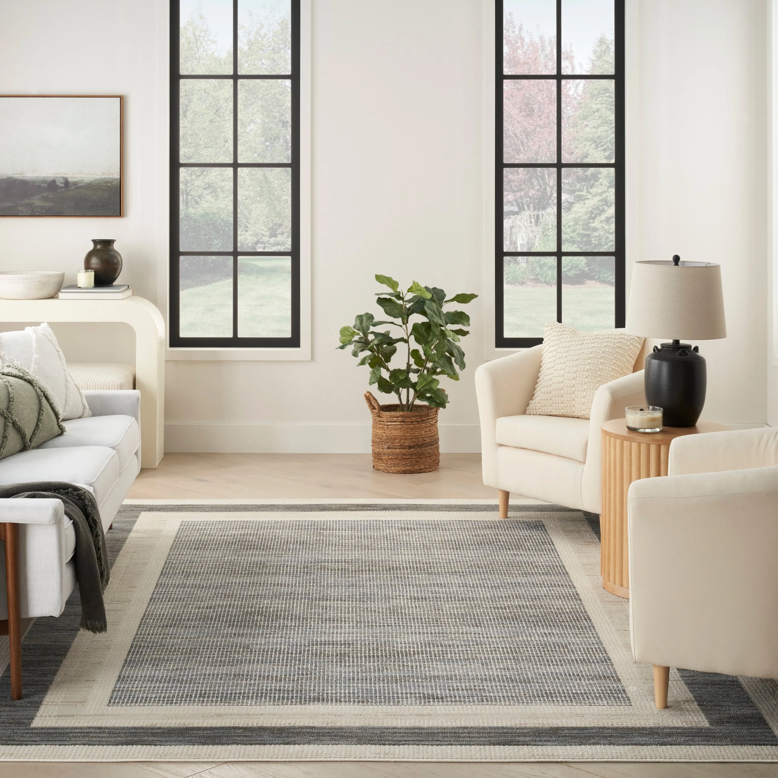 Nourison Serenity Home Indoor Geometric Area Rug