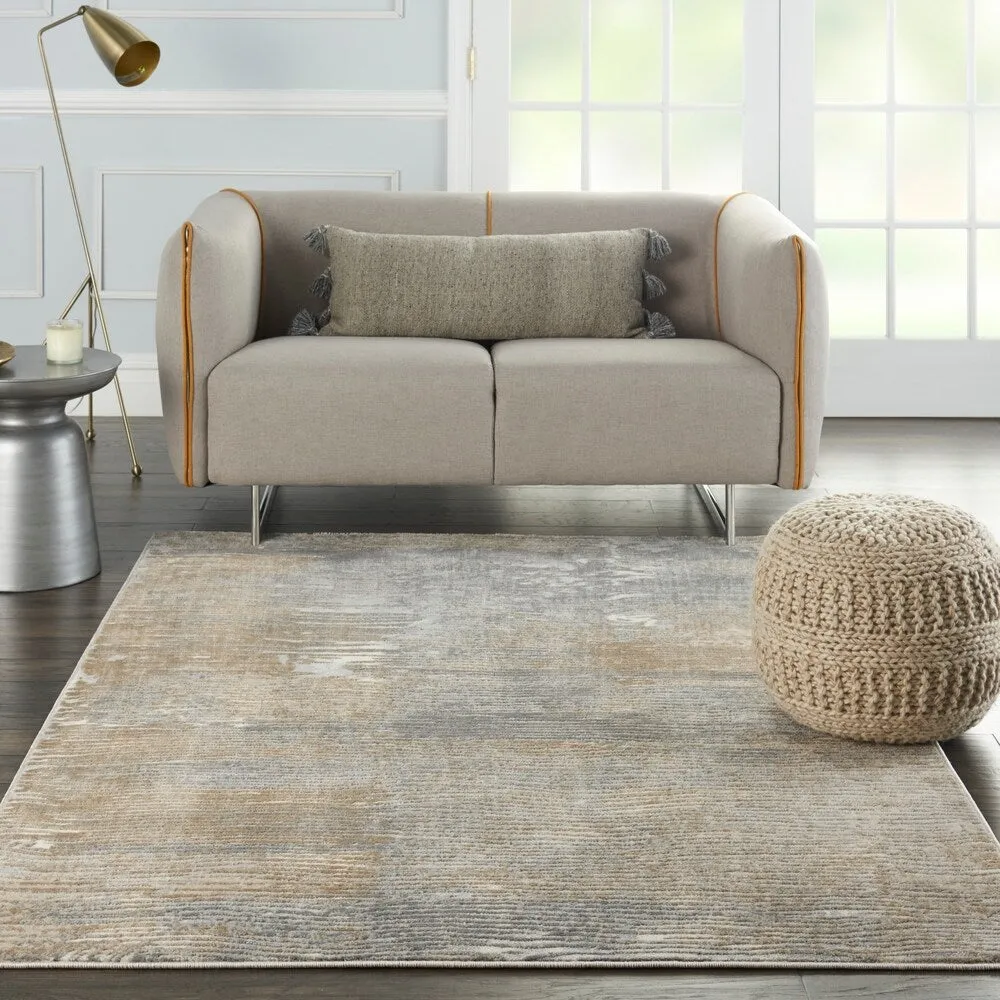 Nourison Solace Vintage Distressed Abstract Area Rug