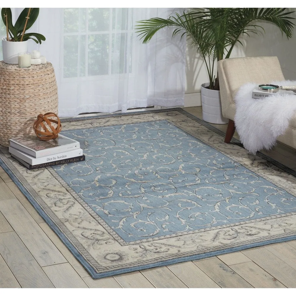 Nourison Somerset Trellis Border Area Rug
