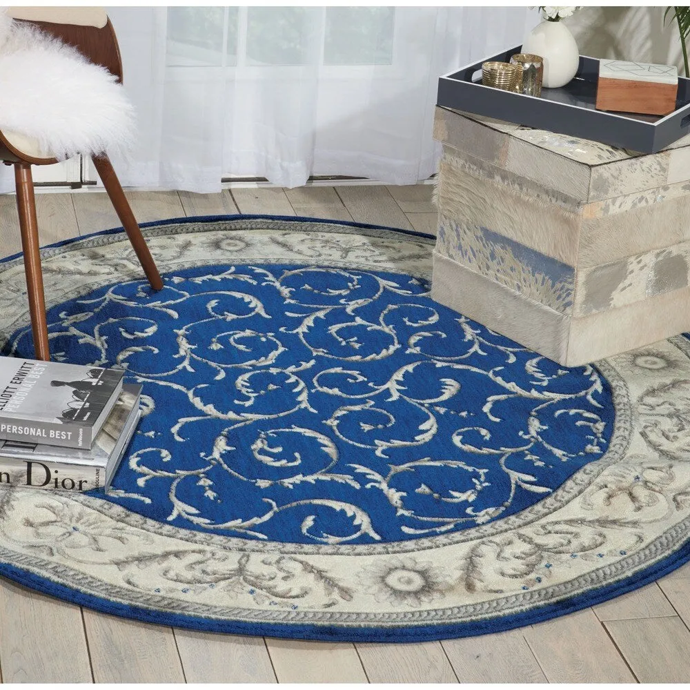 Nourison Somerset Trellis Border Area Rug