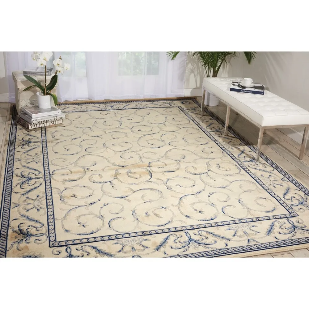 Nourison Somerset Trellis Border Area Rug