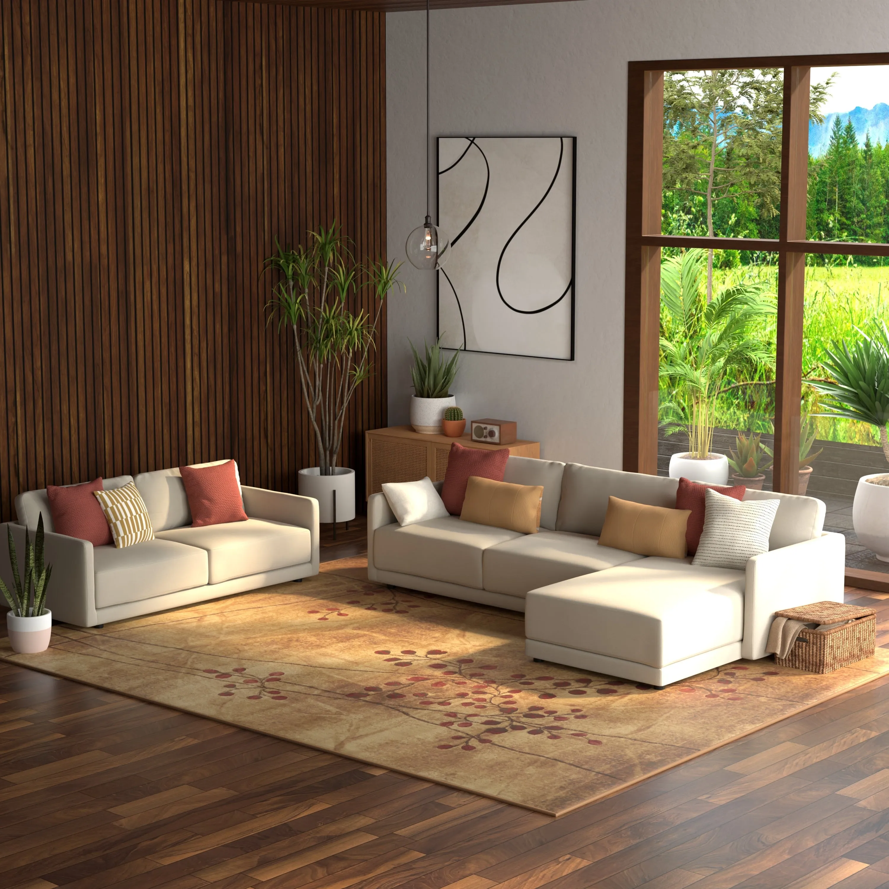 Nourison Susan Contemporary Floral Indoor only Area Rug.
