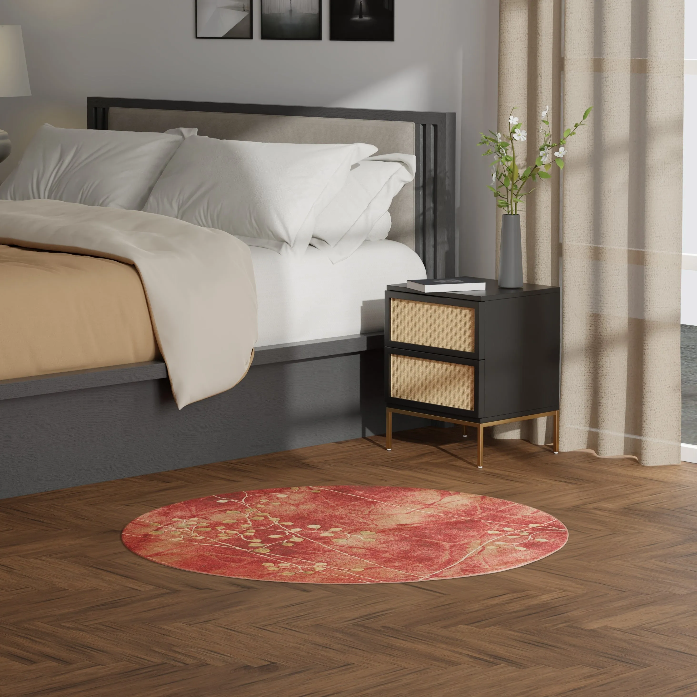 Nourison Susan Contemporary Floral Indoor only Area Rug.