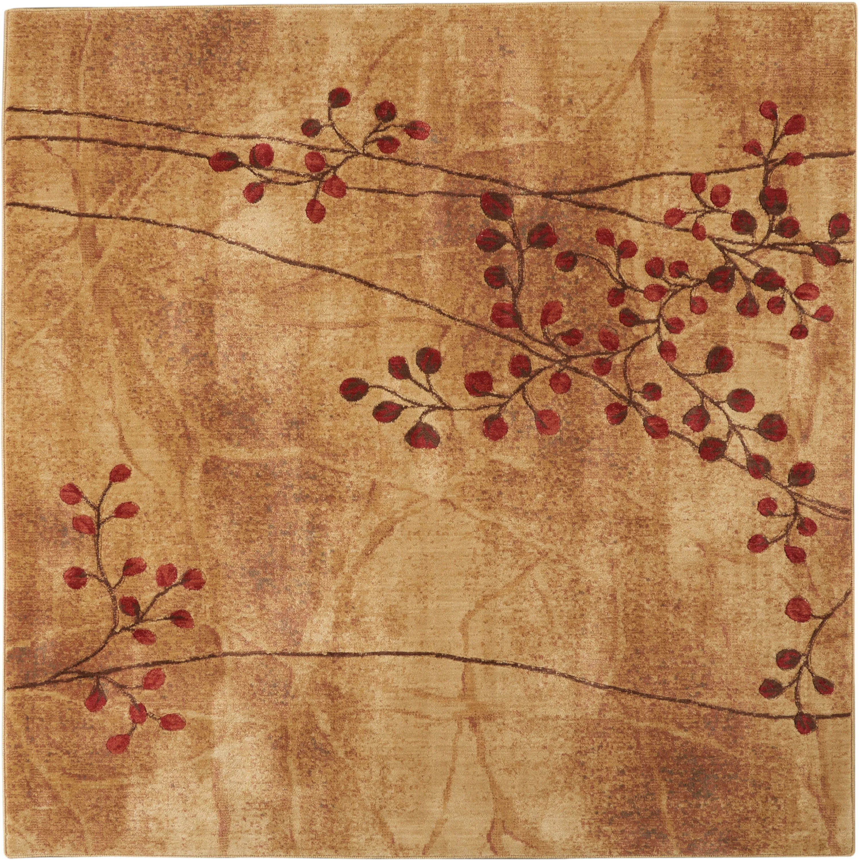 Nourison Susan Contemporary Floral Indoor only Area Rug.