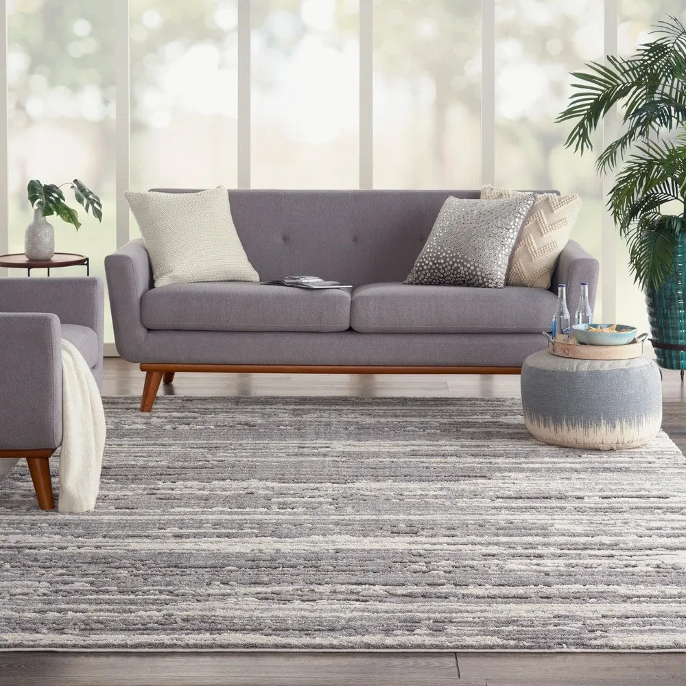 Nourison Textured Contemporary Abstract Area Rug