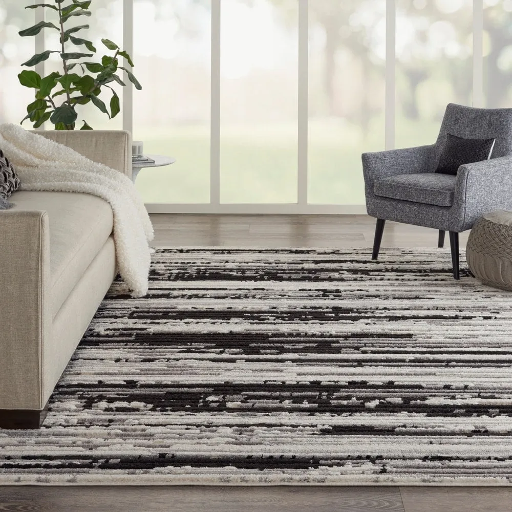Nourison Textured Contemporary Abstract Area Rug