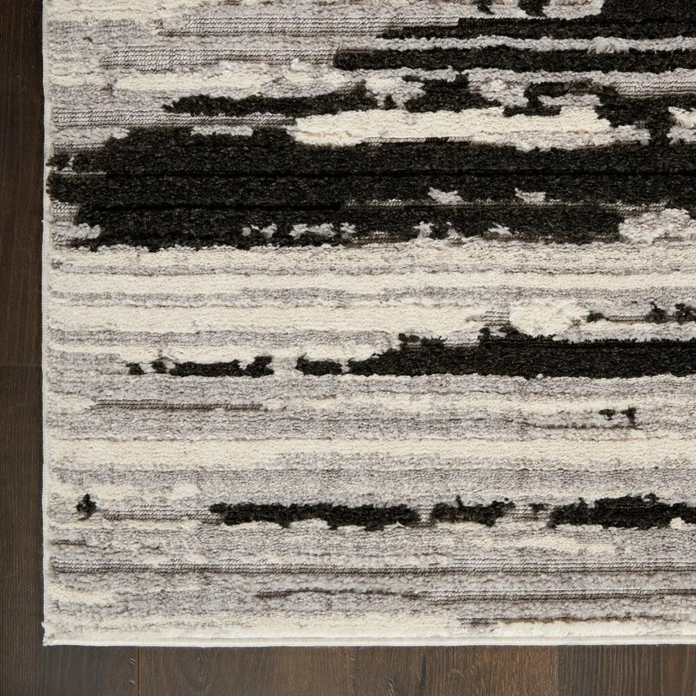 Nourison Textured Contemporary Abstract Area Rug